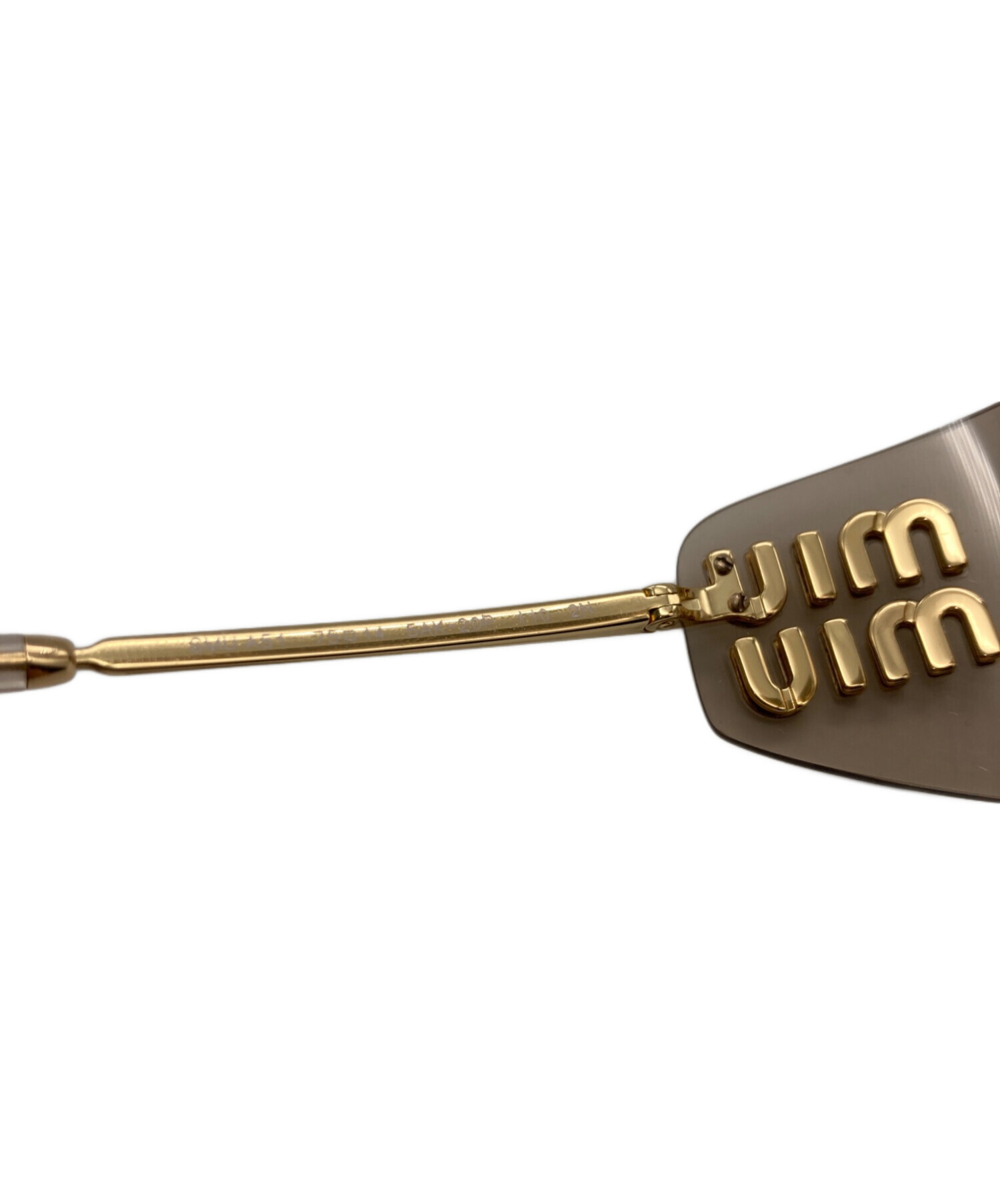 中古・古着通販】MIU MIU (ミュウミュウ) 夜明けのサングラス ゴールド