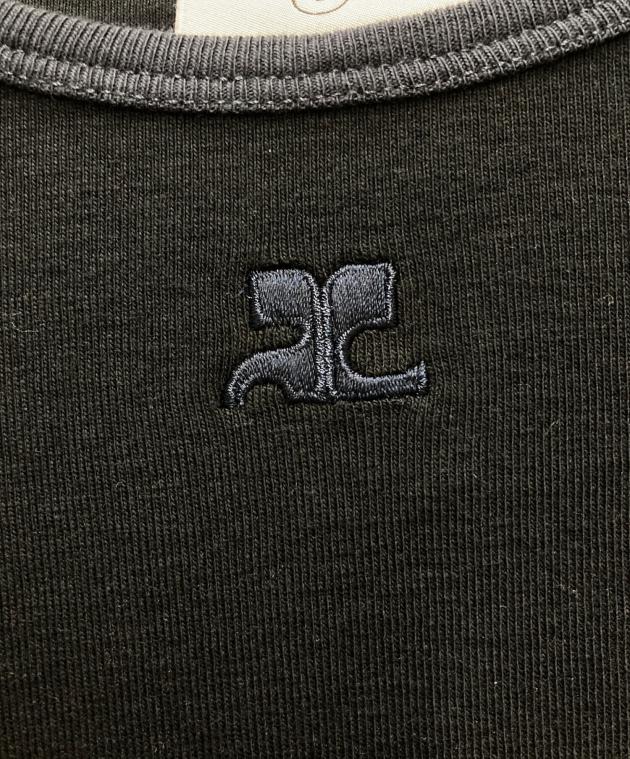 中古・古着通販】courreges (クレージュ) Tシャツ ネイビー サイズ:L