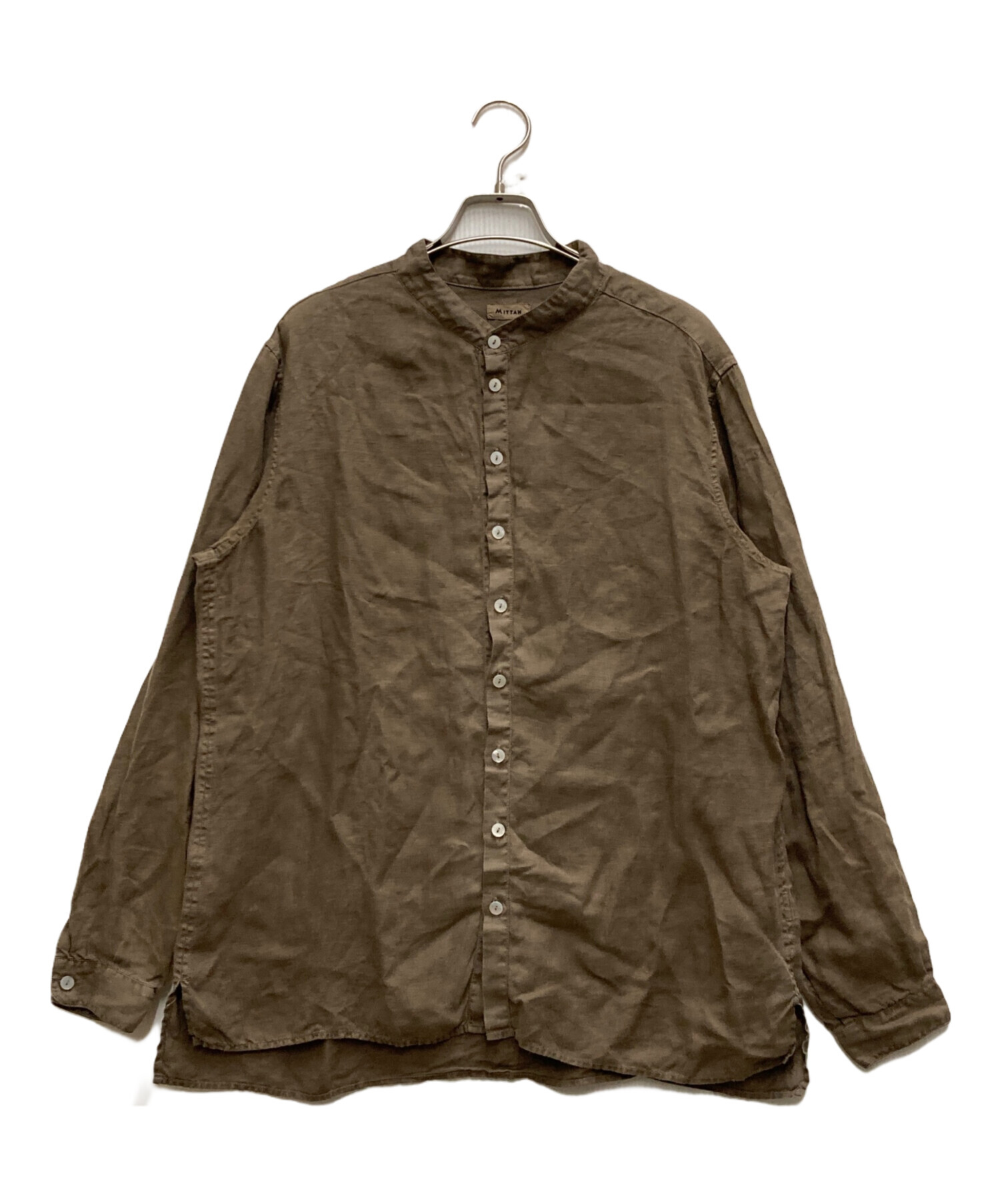 みったん様購入済み 中古・古着通販】MITTAN (ミッタン) 麻シャツ(草木濃染) ブラウン