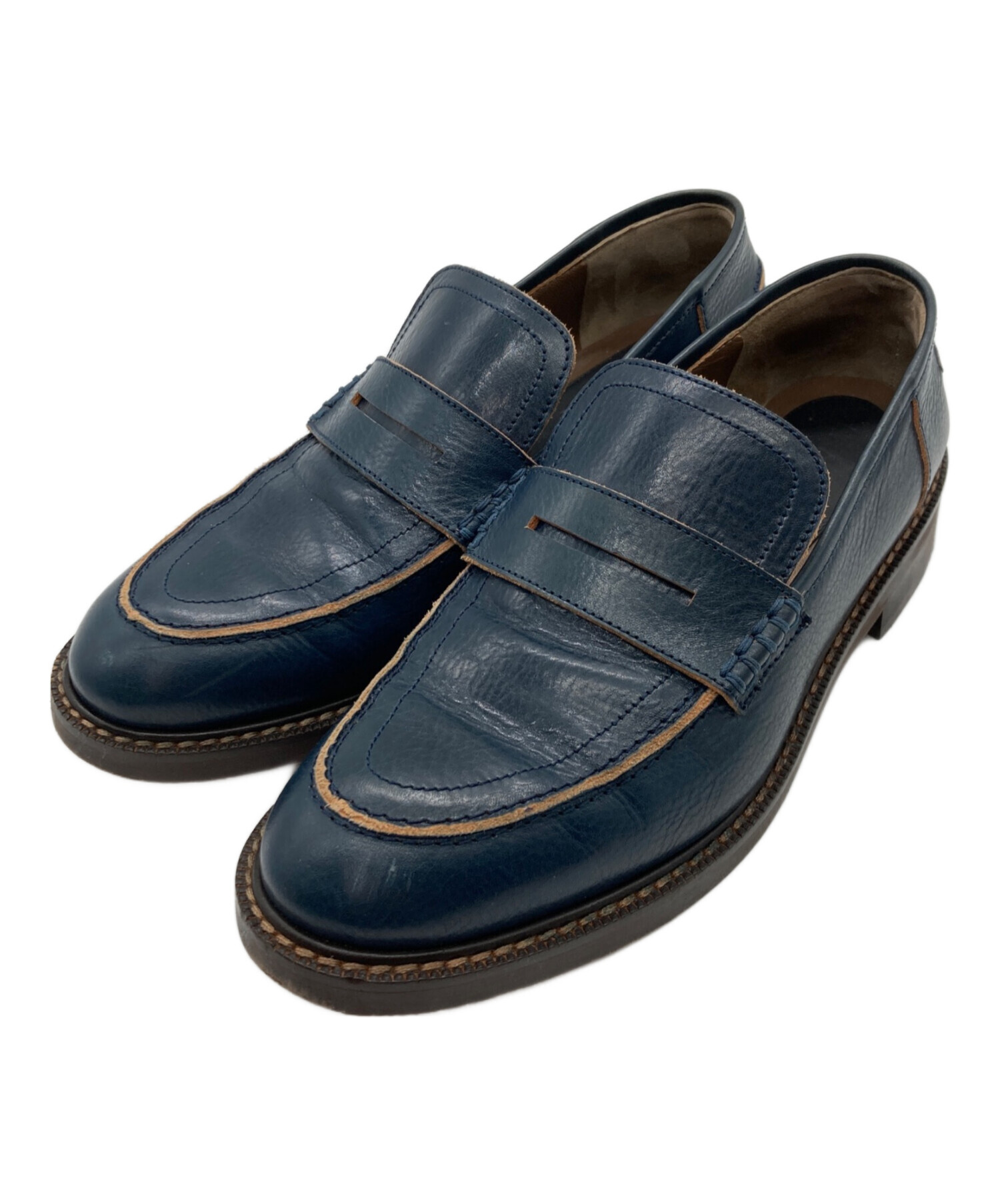 中古・古着通販】MARNI (マルニ) ローファー ネイビー サイズ:38