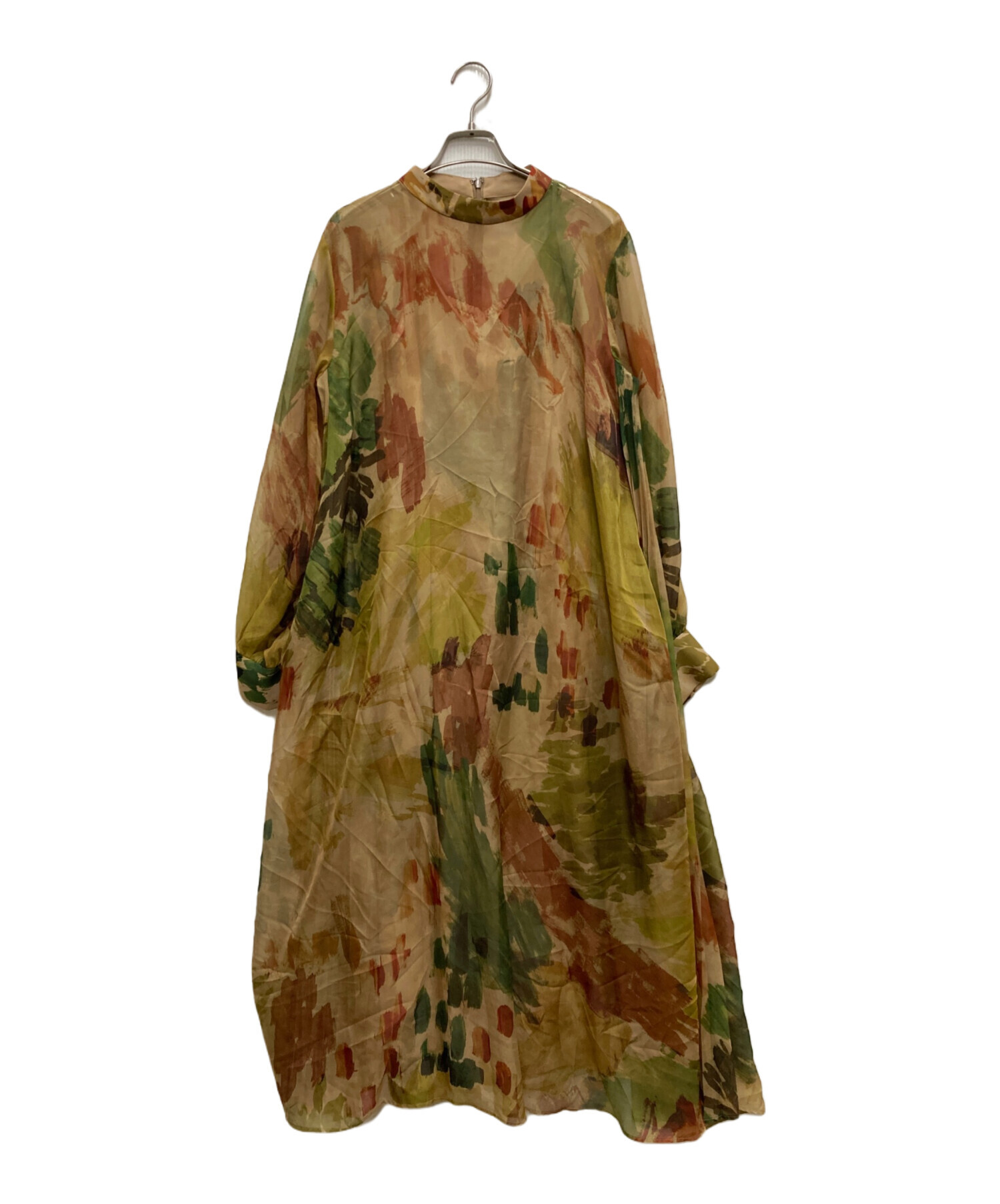 中古・古着通販】Ameri (アメリ) UND WILLOW PAINT DRESS グリーン 