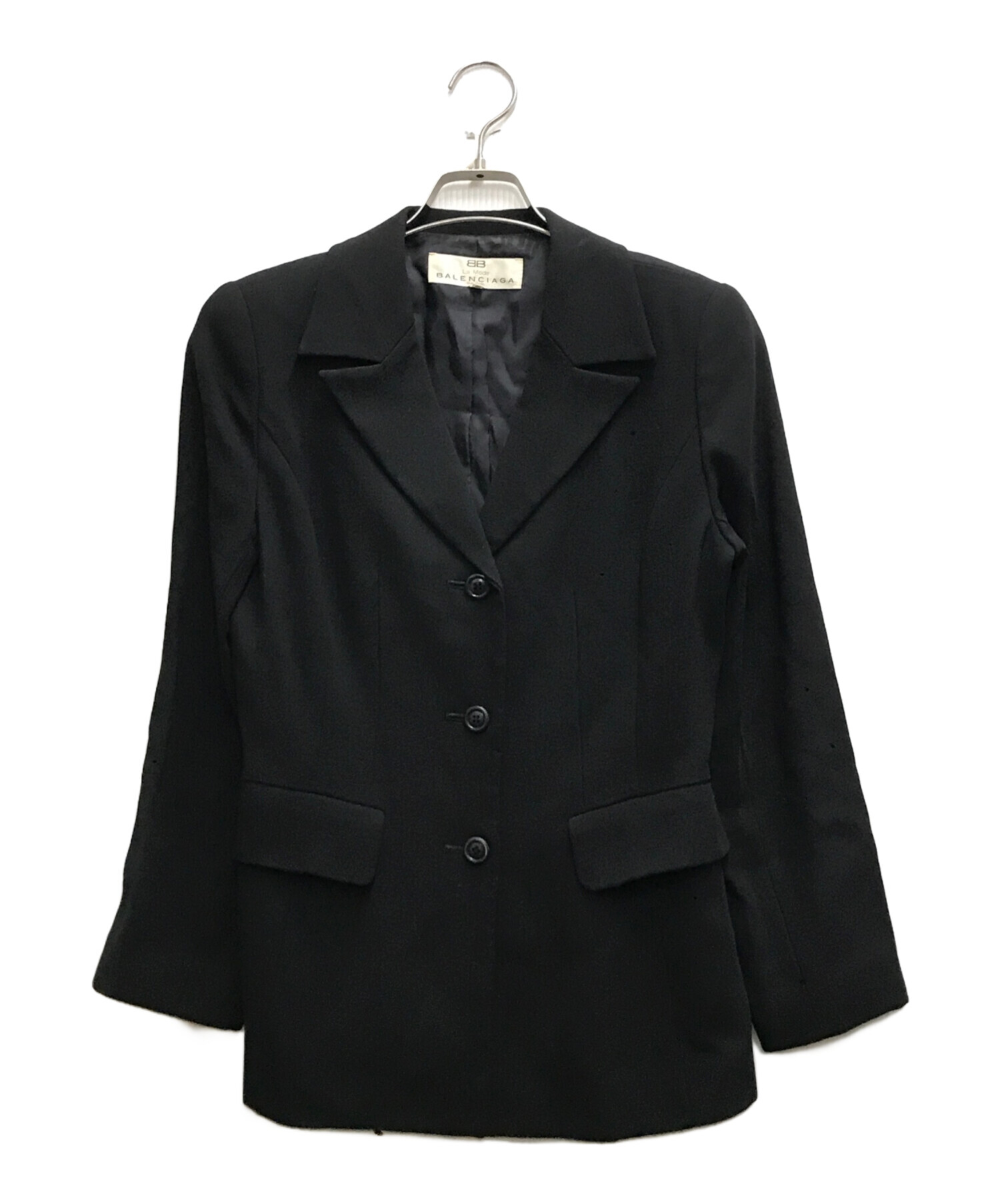 バレンシアガBALENCIAGA黒 テーラードジャケット 中古・古着通販】Le mode BALENCIAGA (ラモード バレンシアガ
