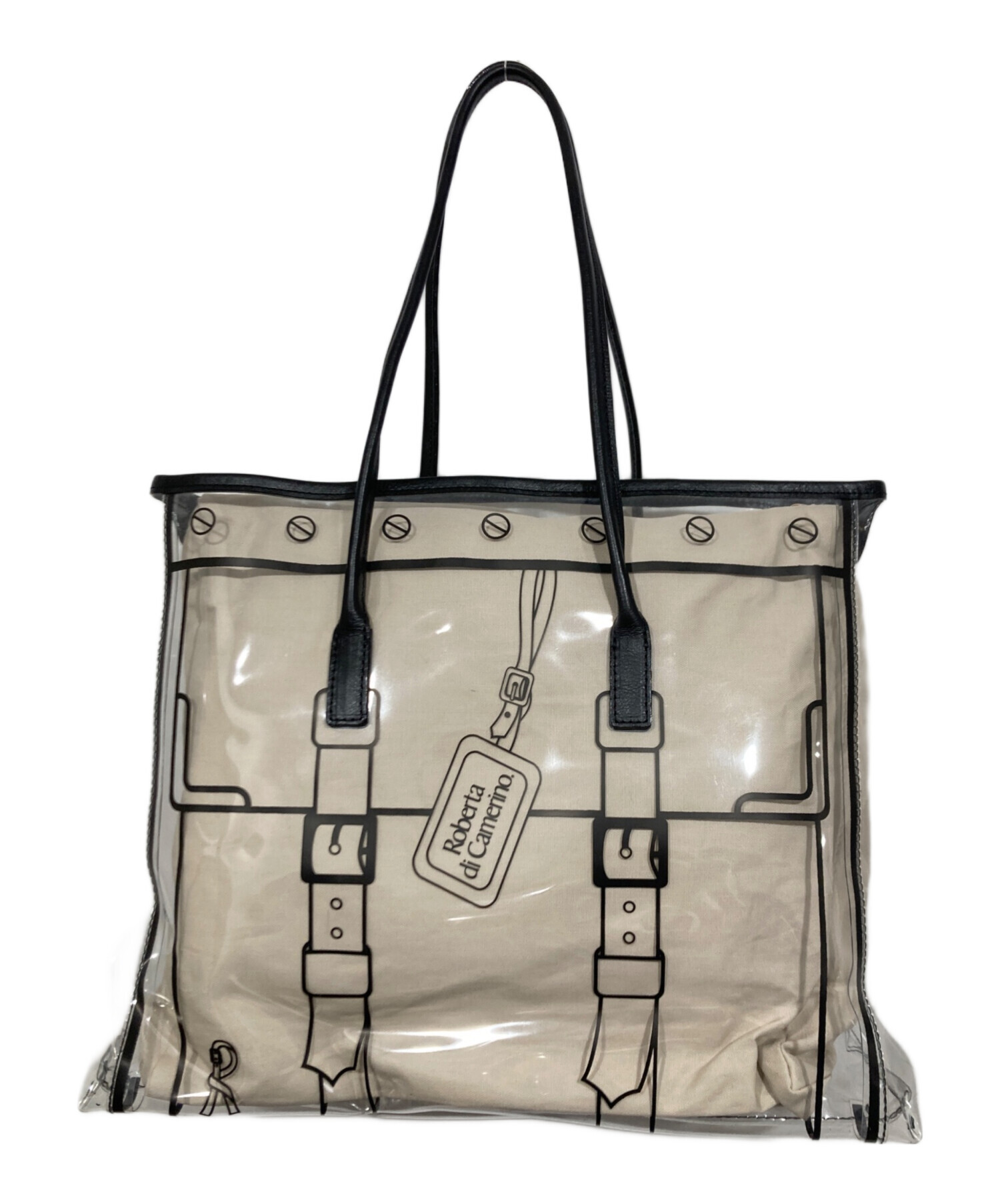 中古・古着通販 Roberta di camerino ロベルタ ディ カメリーノ クリアトートバッグ ベージュ ブランド・古着通販 トレファク公式 TREFAC FASHION スマホサイト