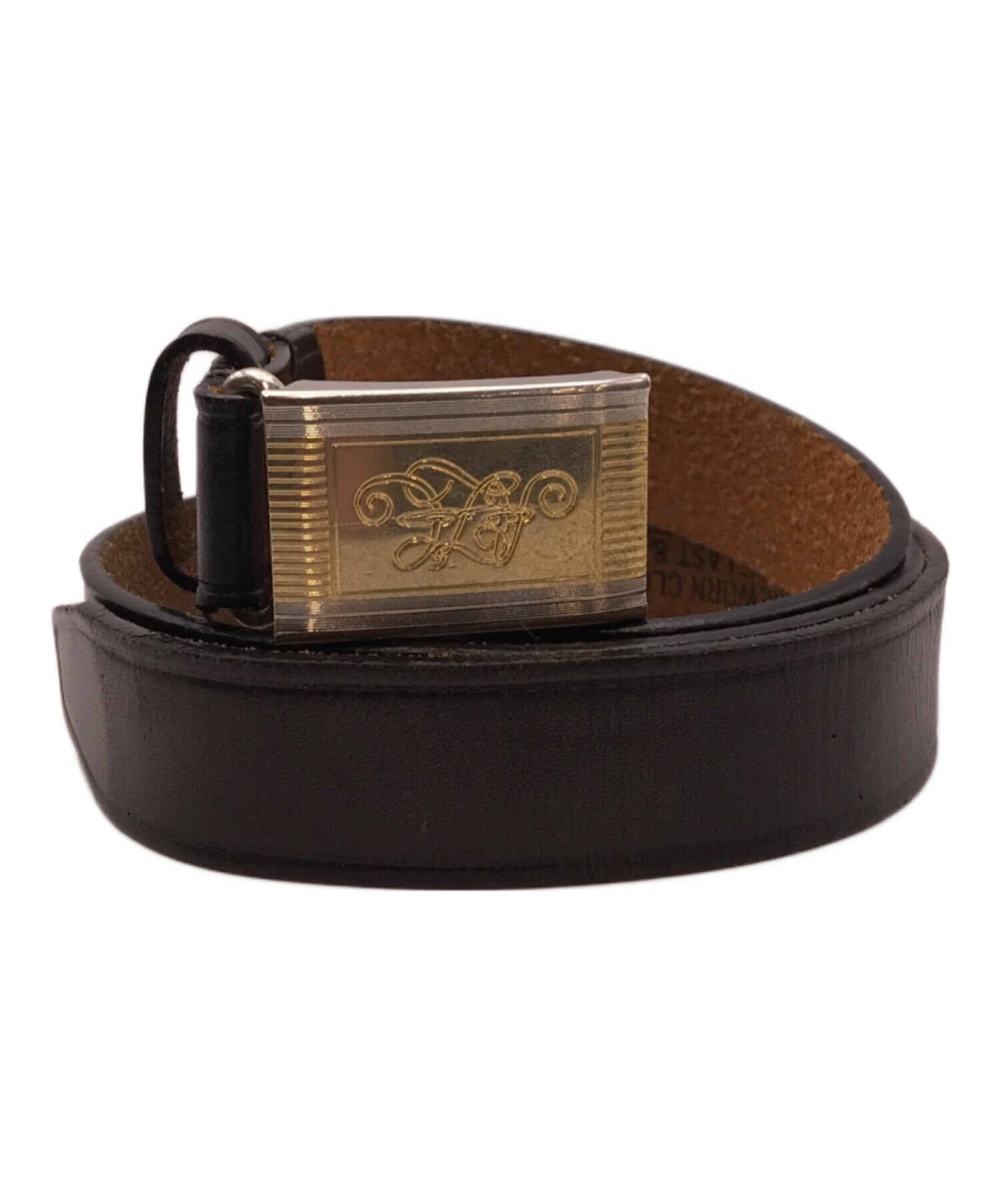 中古・古着通販】ATLAST & CO (アットラスト) INITIAL BELT ブラック