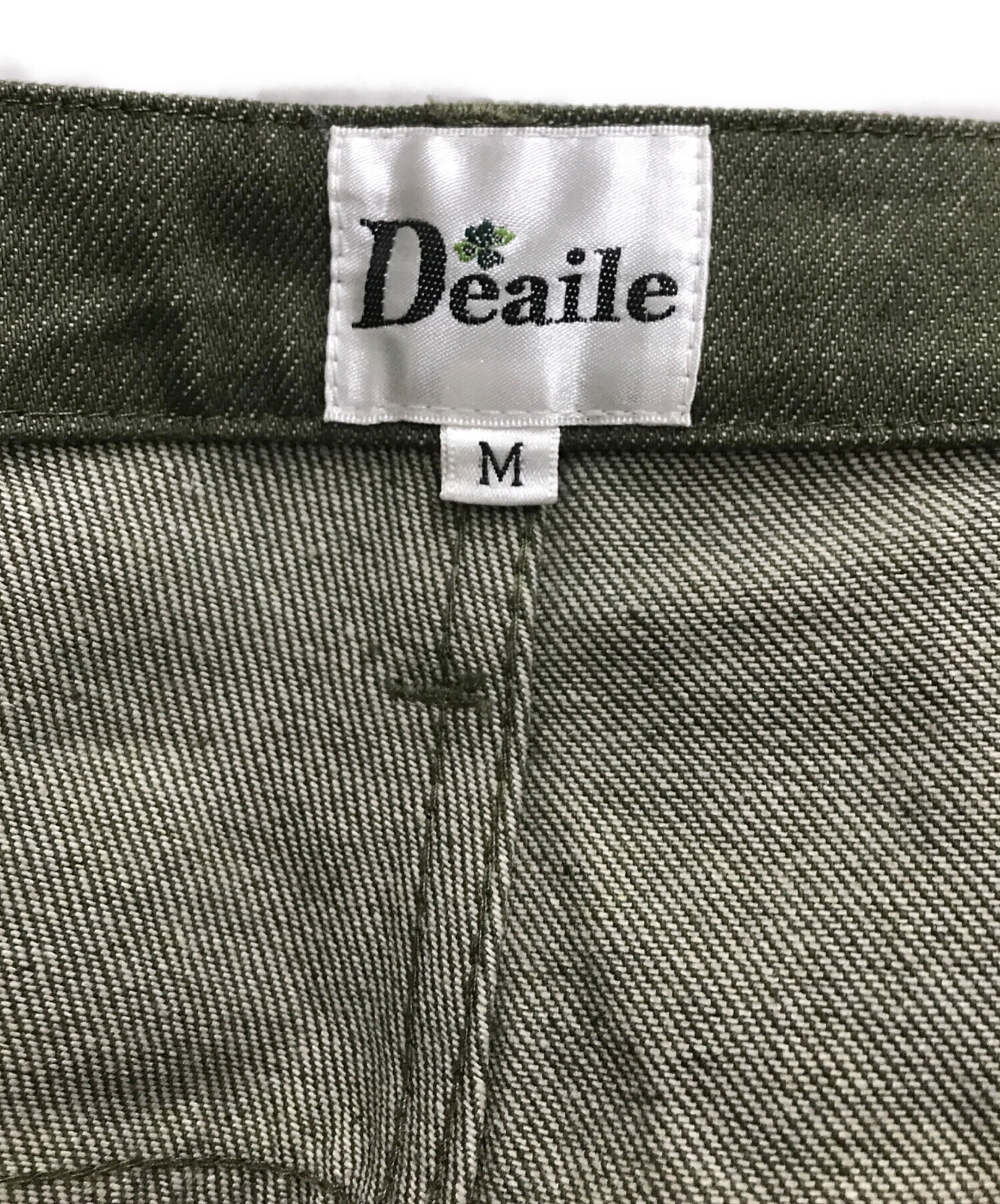 中古・古着通販】DEAILE (ディアイル) ワイドパンツ オリーブ サイズ:M