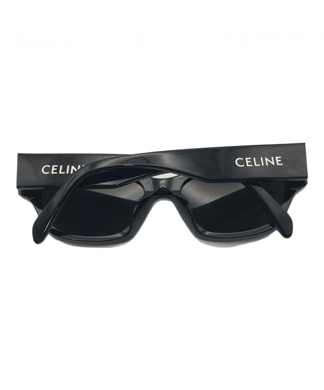 ゆかり✨ CELINE サングラス モノクローム 黒 サイドロゴ 男女OK 中古・古着通販】CELINE (セリーヌ) モノクロームサングラス サイズ:54