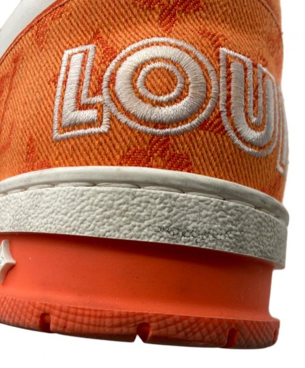 ルイヴィトントレイナーライン　モノグラム オレンジ24.5〜25センチ 中古・古着通販】LOUIS VUITTON (ルイ ヴィトン) LVトレイナー ライン