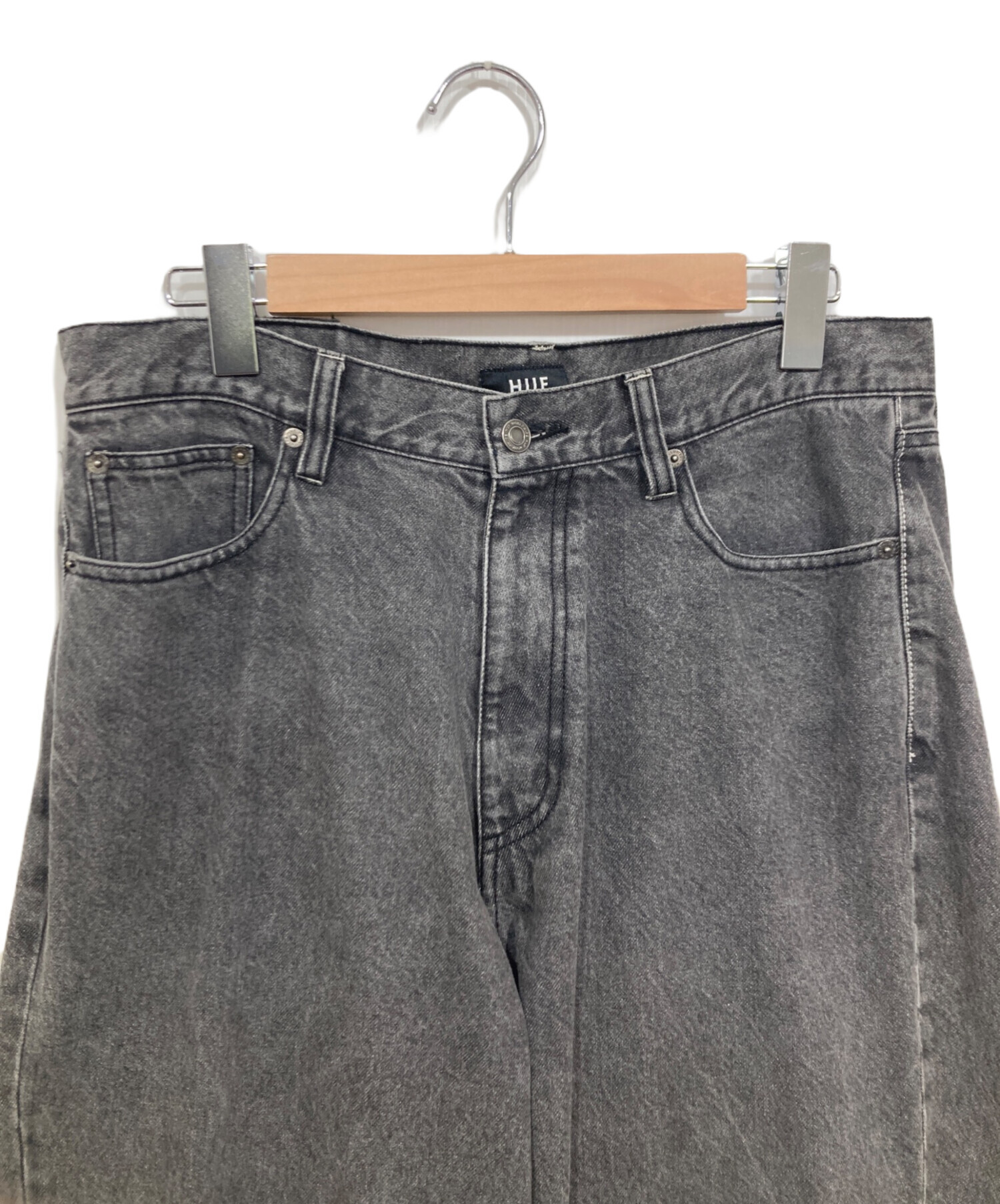 中古・古着通販】HUF (ハフ) デニムパンツ ブラック サイズ:32