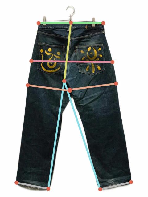 中古・古着通販】EVISU (エヴィス) 道楽デニムパンツ ブルー サイズ