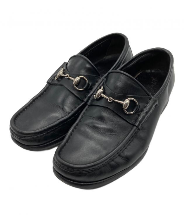 中古・古着通販】GUCCI (グッチ) ビットローファー ブラック サイズ:41