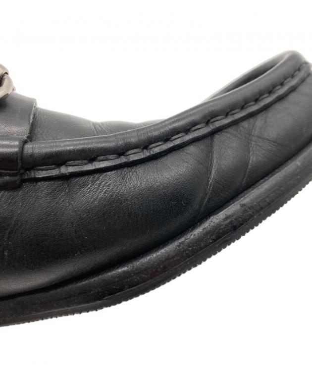 中古・古着通販】GUCCI (グッチ) ビットローファー ブラック サイズ:41