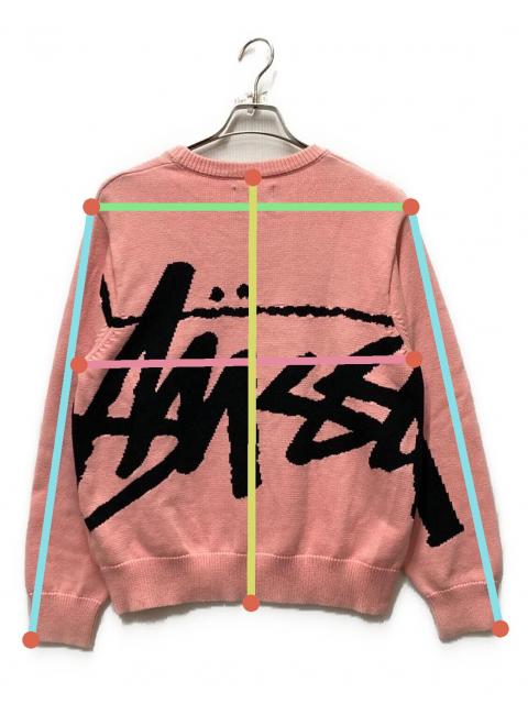 中古・古着通販】stussy (ステューシー) Stock sweater ピンク サイズ
