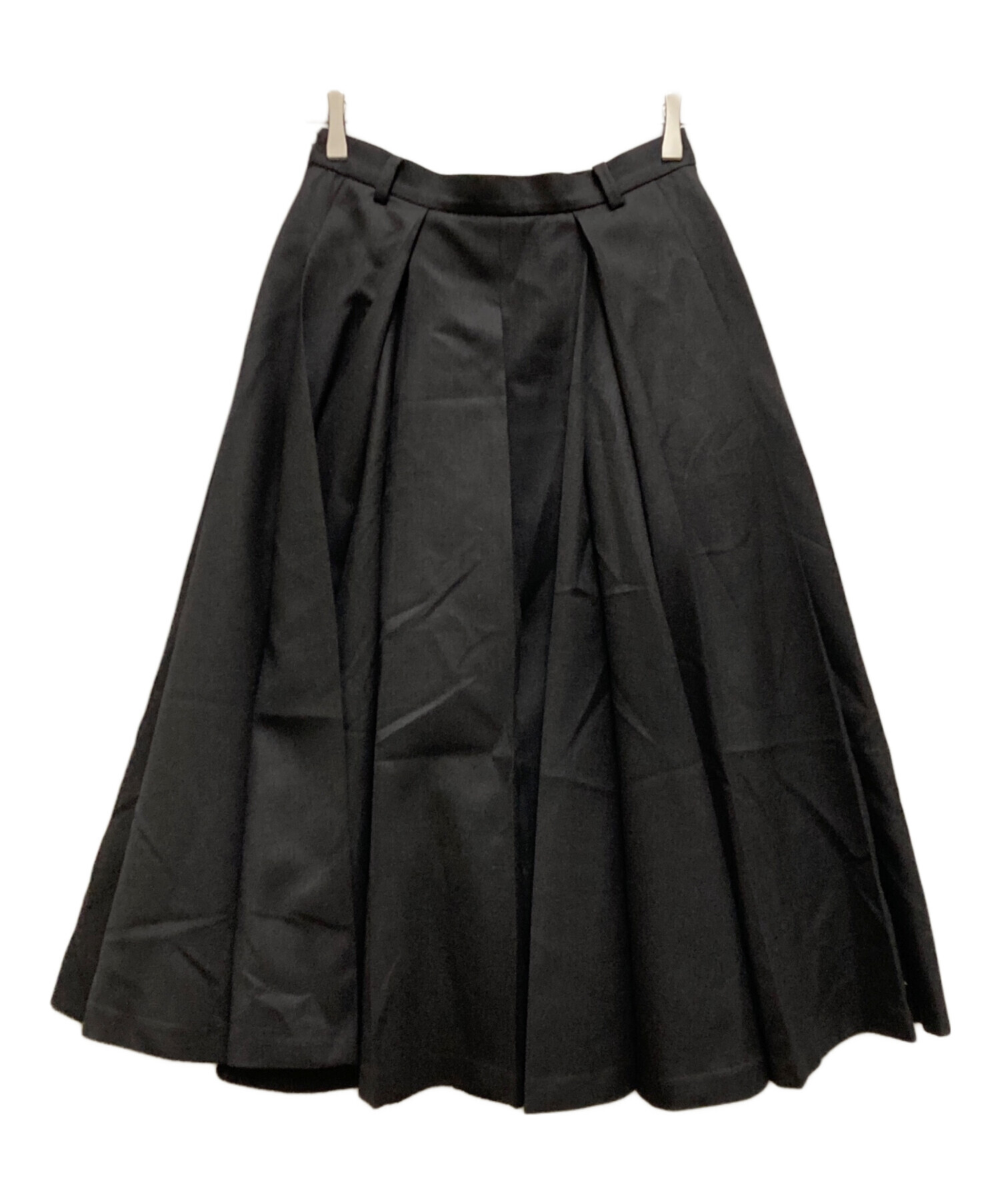 ✿エブール　ebure ソフトギャバジンスカート 中古・古着通販】ebure (エブール) 25AW ソフトギャバジンスカート