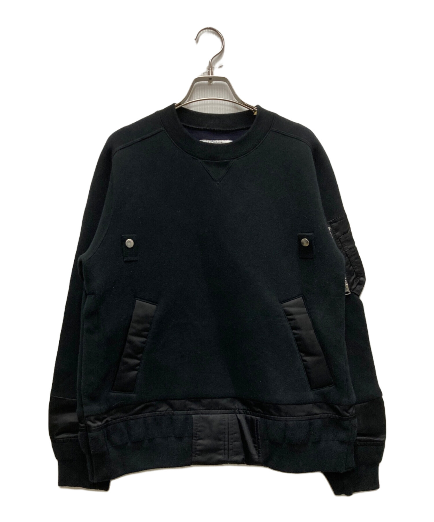 中古・古着通販】sacai (サカイ) Nylon Twill Mix Sponge Sweat