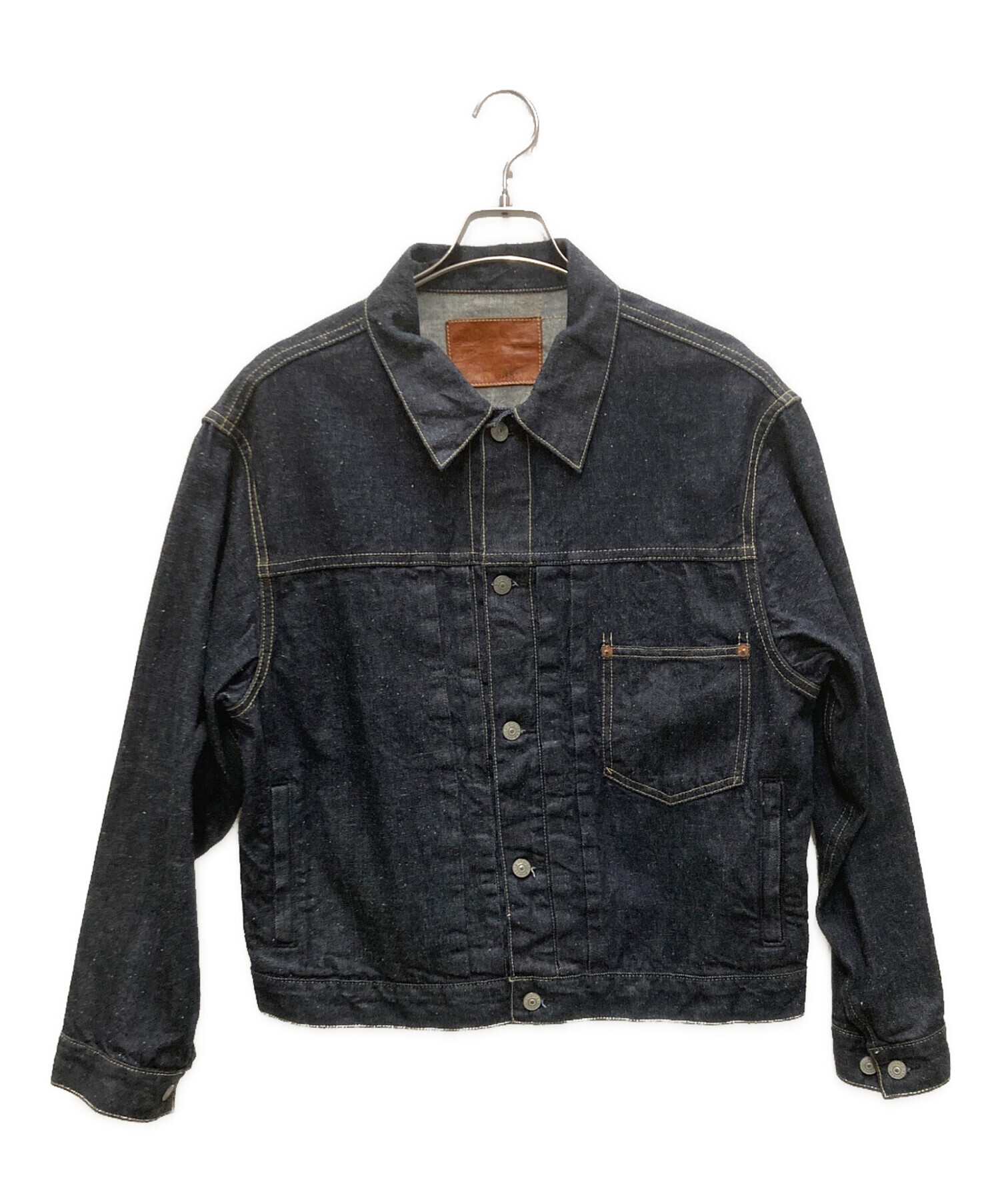 中古・古着通販】gold (ゴールド) 11.5oz DENIM PLEATED BLOUSE 