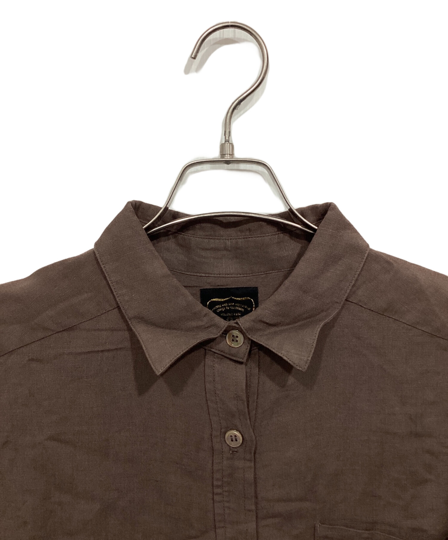 中古・古着通販】CLOTH&CROSS (クロスアンドクロス) リネン混シャツ 