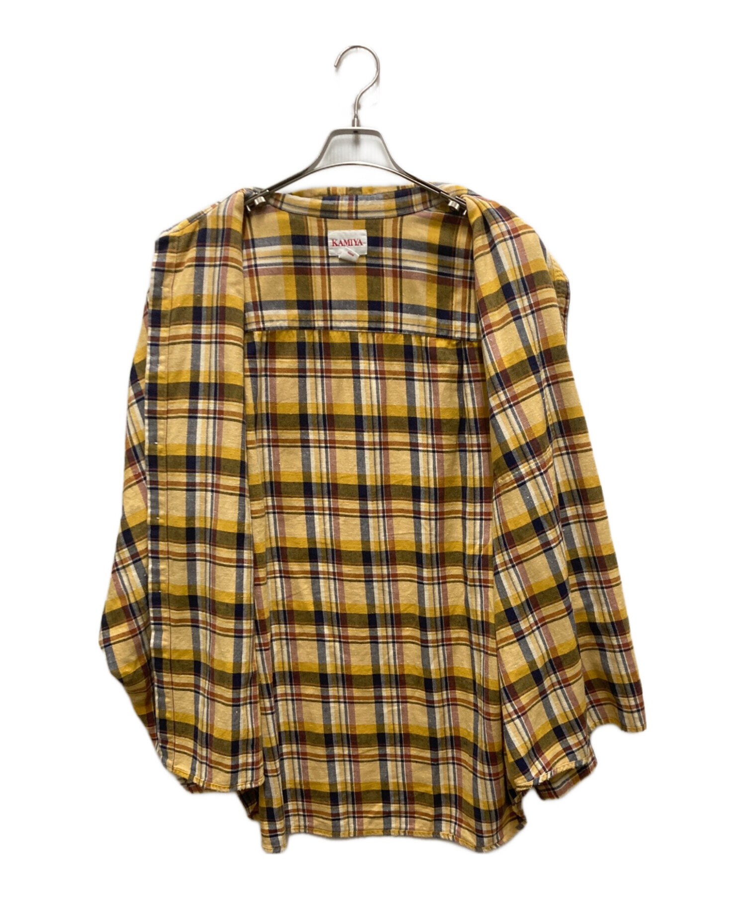 中古・古着通販】KAMIYA (カミヤ) オーバーサイズチェックシャツ