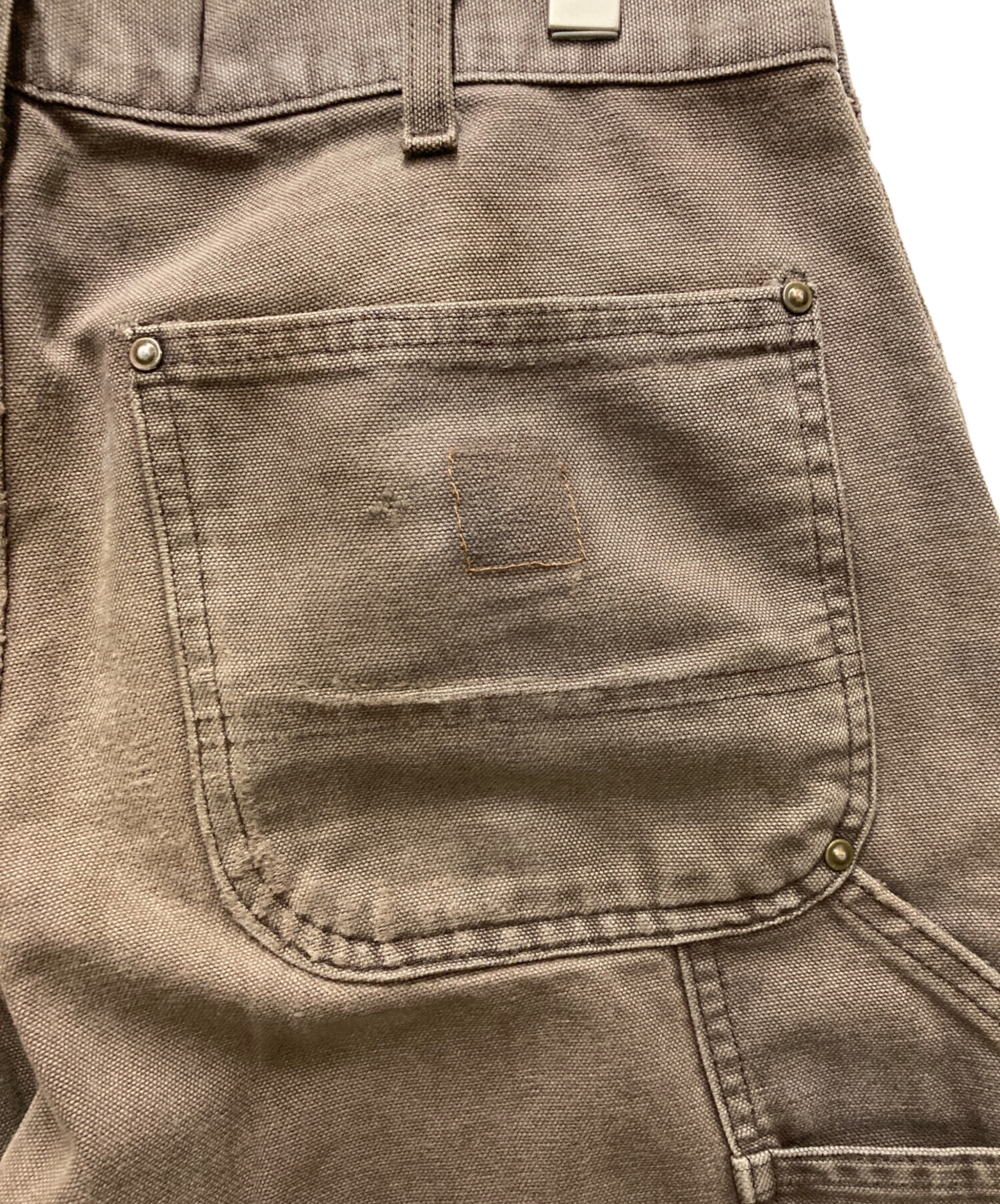 中古・古着通販】CarHartt (カーハート) ダブルニーパンツ ブラウン