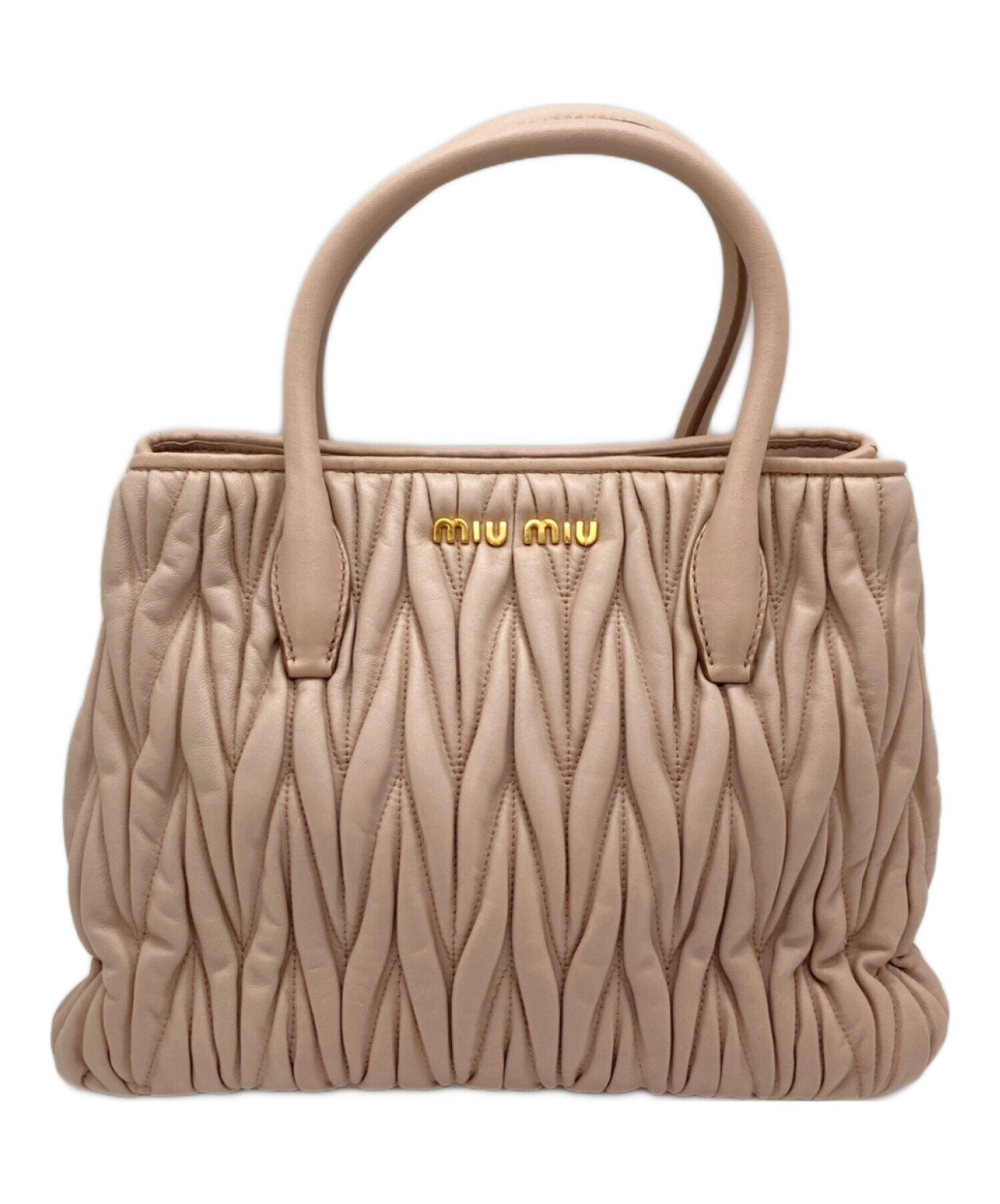 中古・古着通販】MIU MIU (ミュウミュウ) マテラッセ2WAYバッグ ピンク
