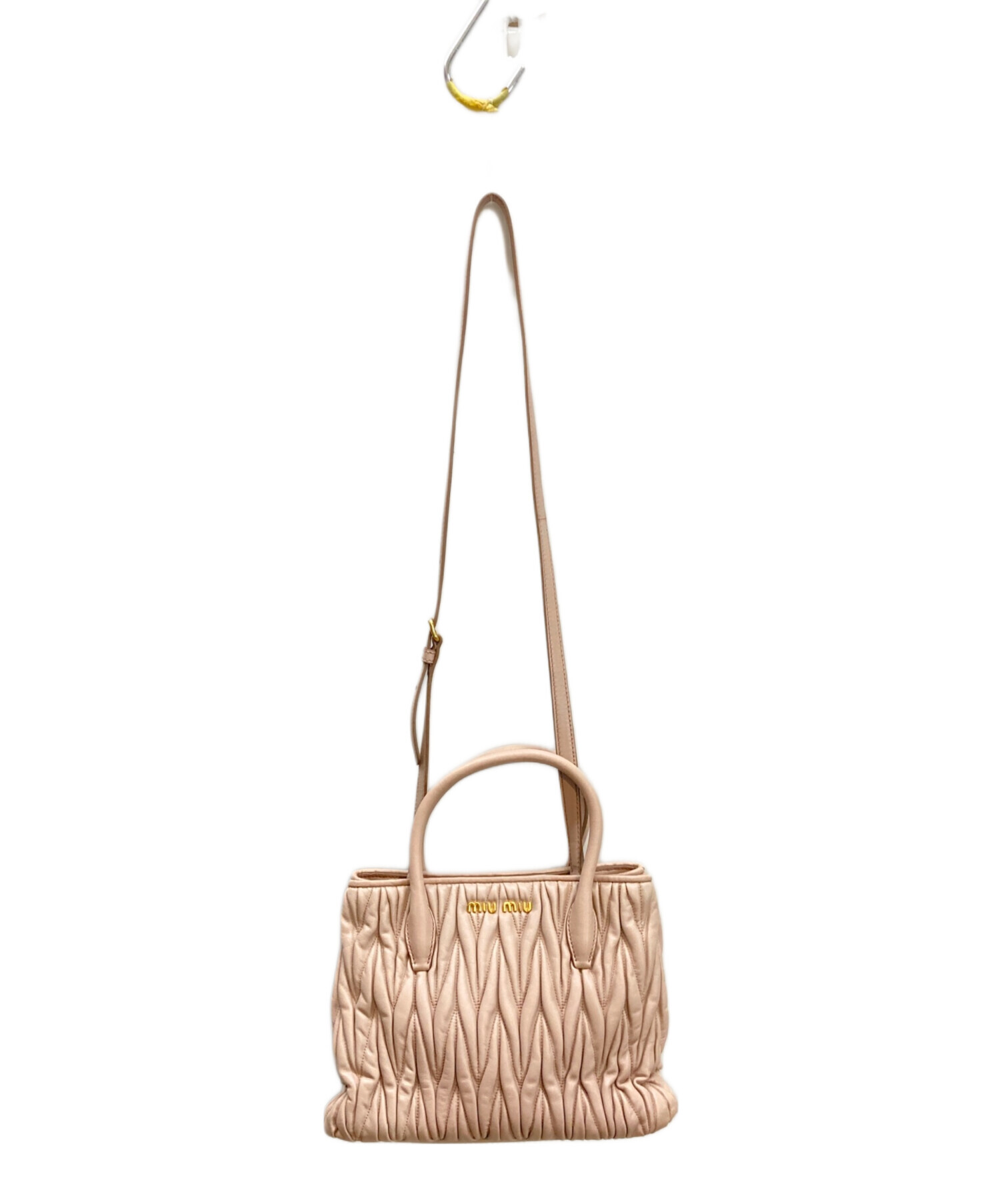 中古・古着通販】MIU MIU (ミュウミュウ) マテラッセ2WAYバッグ ピンク 