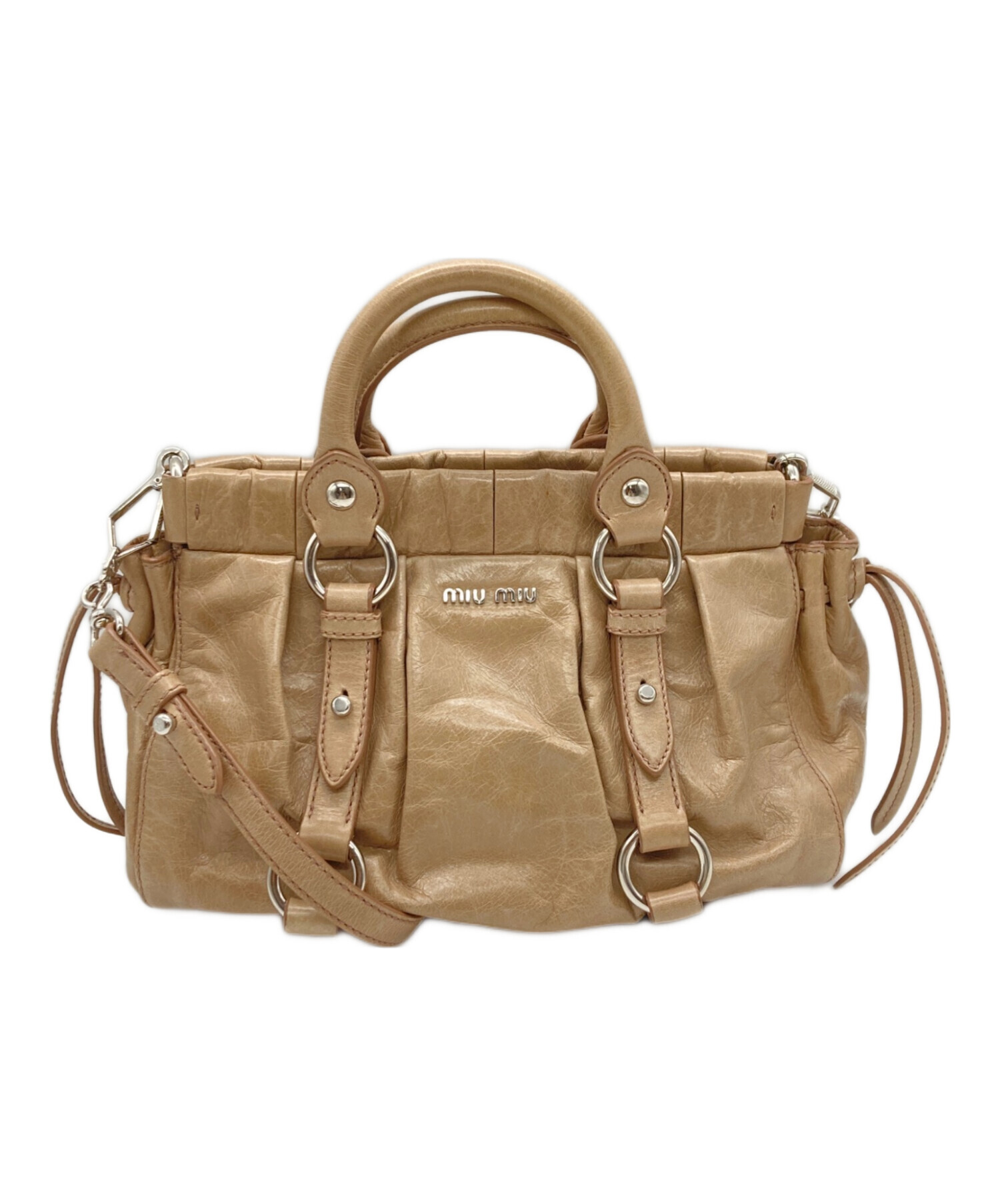 中古・古着通販】MIU MIU (ミュウミュウ) VITELLO LUX 2WAY バッグ