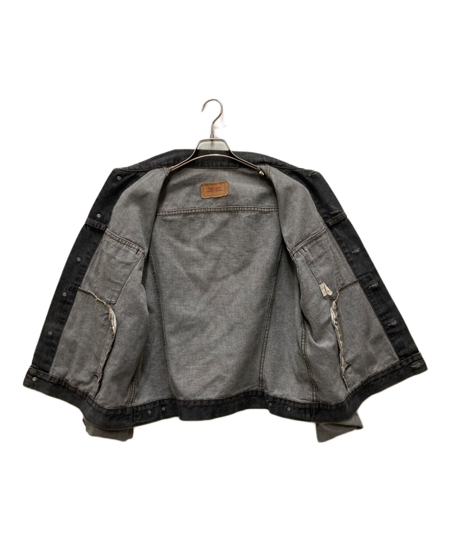 中古・古着通販】LEVI'S (リーバイス) 先染めブラックデニムデニム