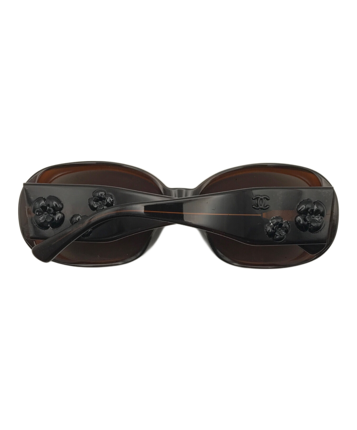 CHANEL サングラス　ブラウン　カメリア 中古・古着通販】CHANEL (シャネル) カメリアサングラス ブラウン