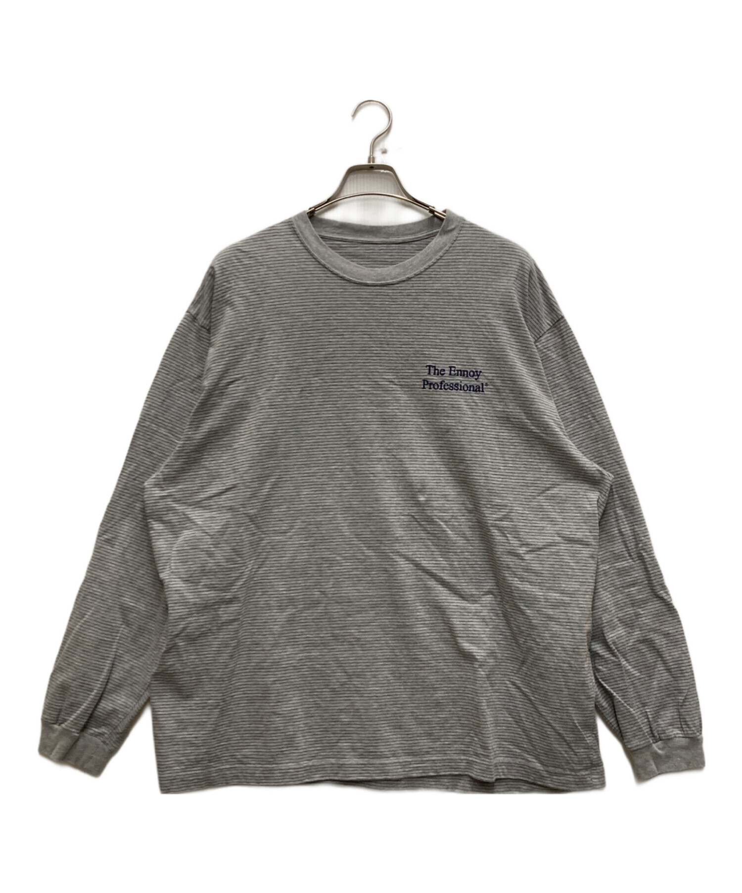 Ennoy Border LS Tee PANEL BORDER L/S T-SHIRT (NAVY) | ENNOY