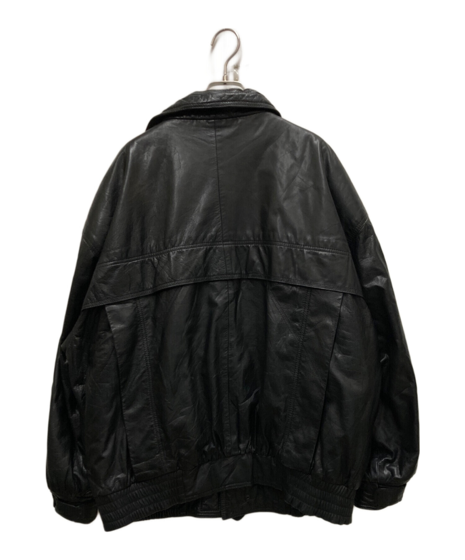 中古・古着通販】C&A (シーアンドエー) レザージャケット ブラック 