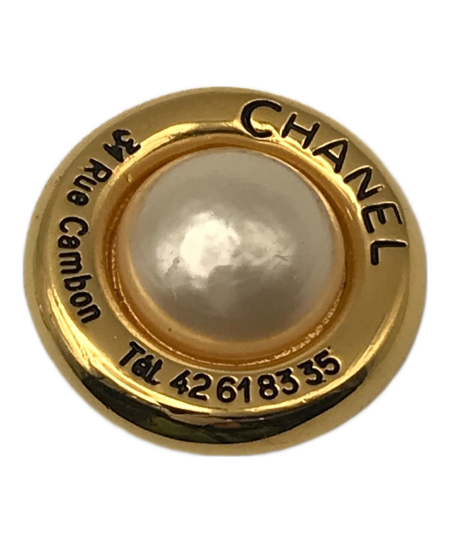 中古・古着通販】CHANEL (シャネル) ヴィンテージパールイヤリング 