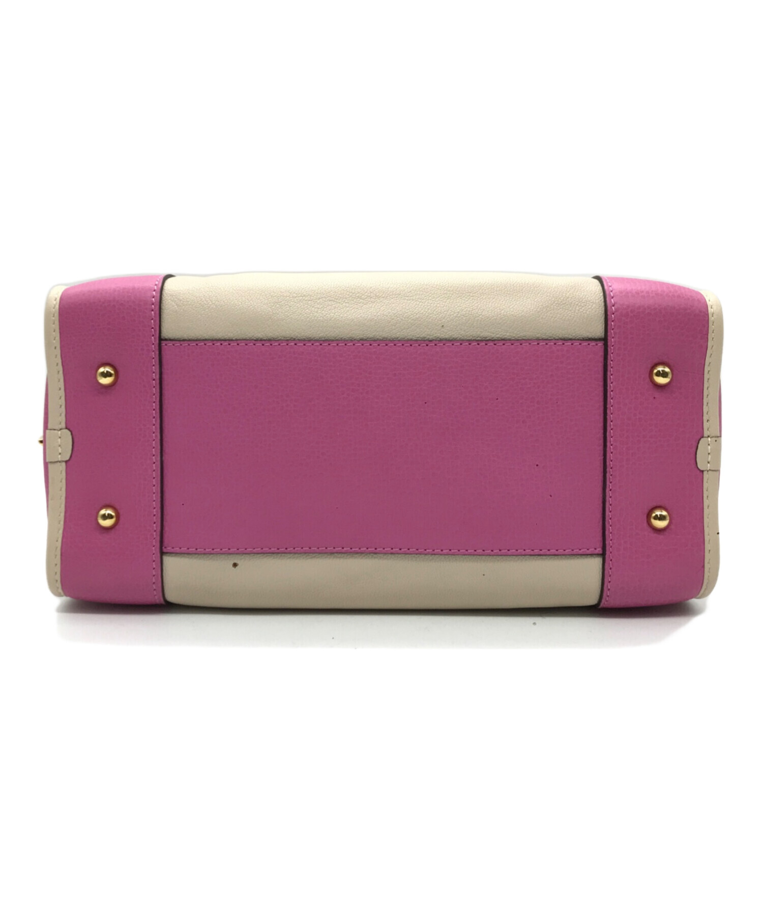 LOEWE(ロエベ) トートバッグ アナグラム柄 ピンク×アイボリー -