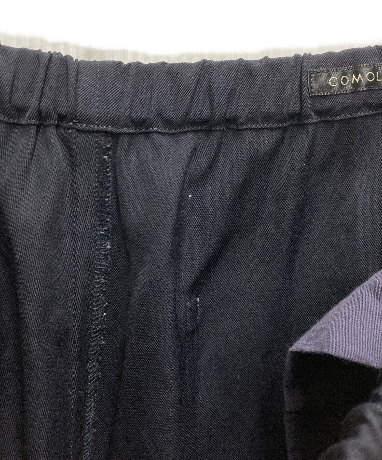 中古・古着通販】COMOLI (コモリ) ウールギャバドローストリングパンツ