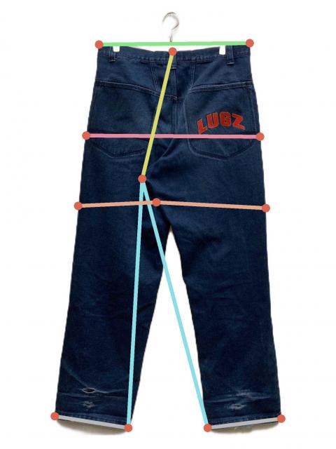 中古・古着通販】Lugz (ラグズ) 90sワイドデニムパンツ インディゴ 
