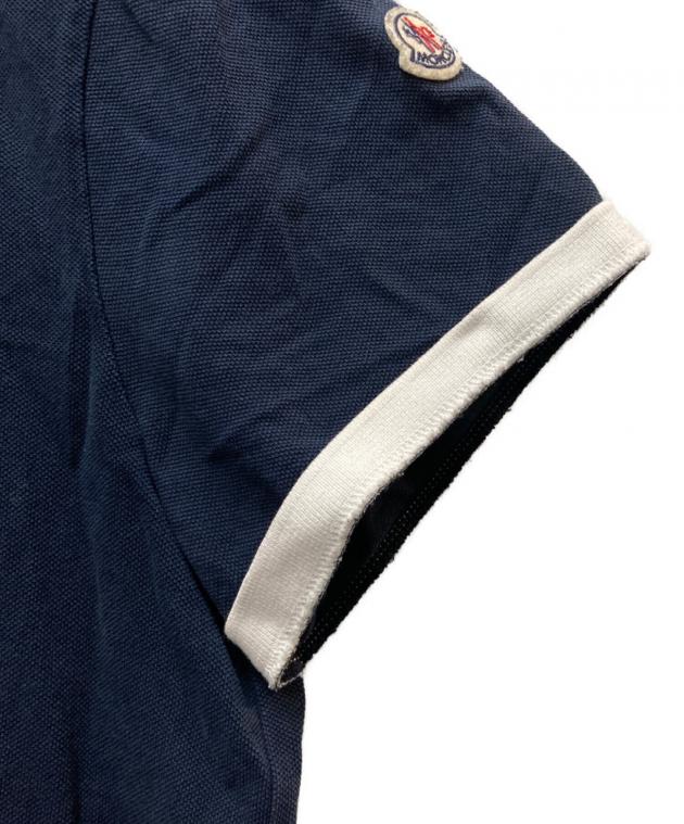 中古・古着通販】MONCLER (モンクレール) ポロシャツ ネイビー サイズ