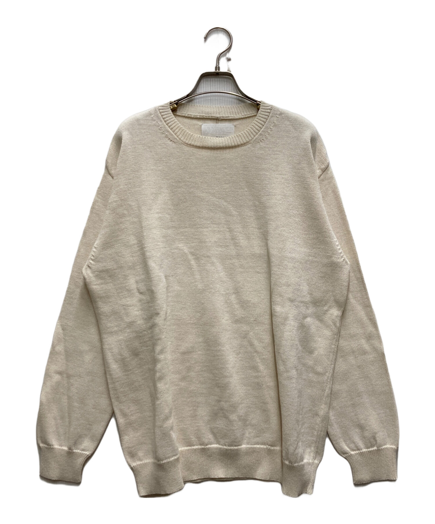 中古・古着通販】nanamica (ナナミカ) 7G CREW NECK SWEATER ベージュ