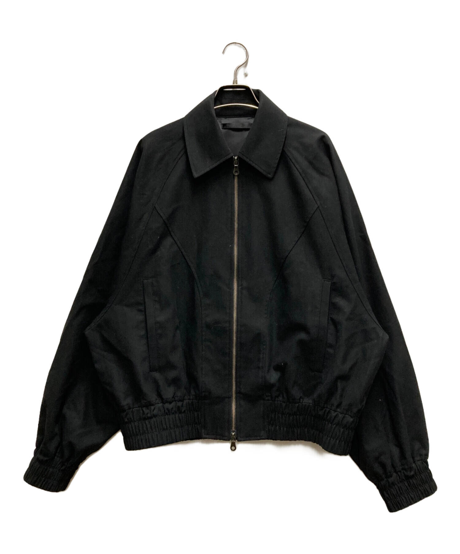 【中古】 Bomber 中古・古着通販】juha (ユハ) OVER SLEEVE BOMBER JACKET ブラック