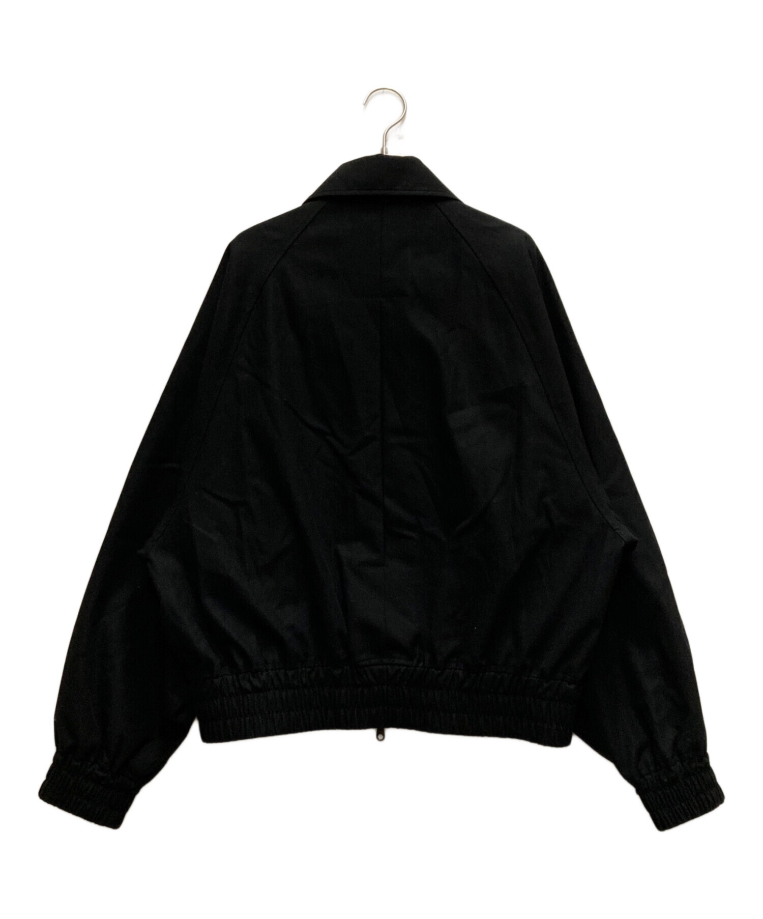 juha OVER SLEEVE BLOUSON ブラック　サイズ4 中古・古着通販】juha (ユハ) OVER SLEEVE BOMBER JACKET ブラック