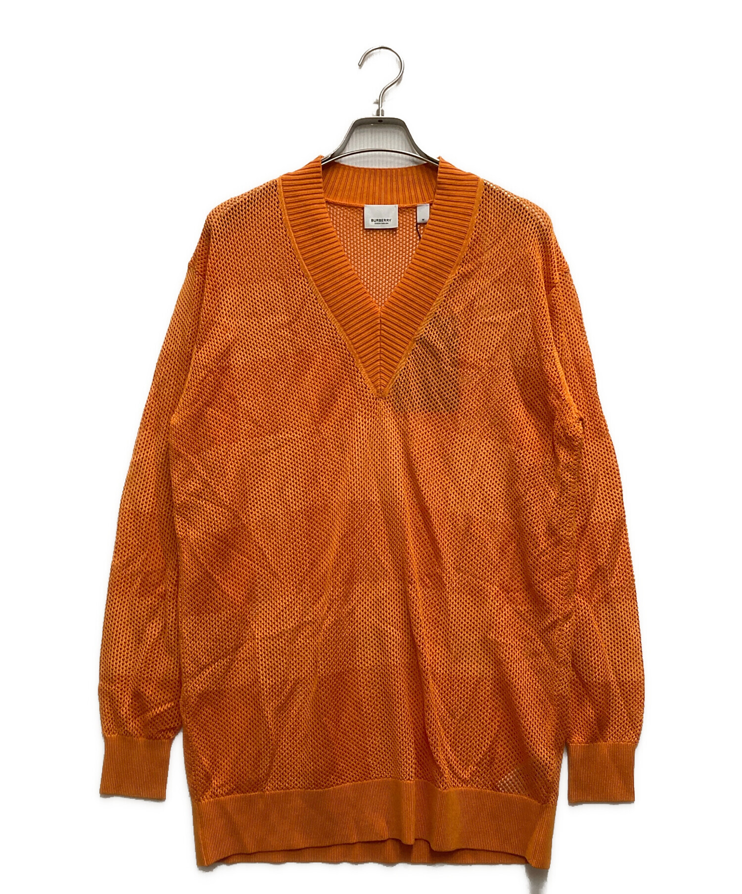 中古・古着通販】BURBERRY (バーバリー) メガチェックメッシュVネック 