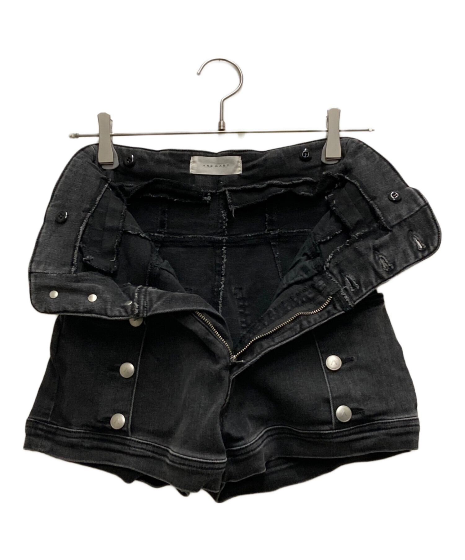 中古・古着通販】ANDMARY (アンドマリー) Ribbon denim allinone