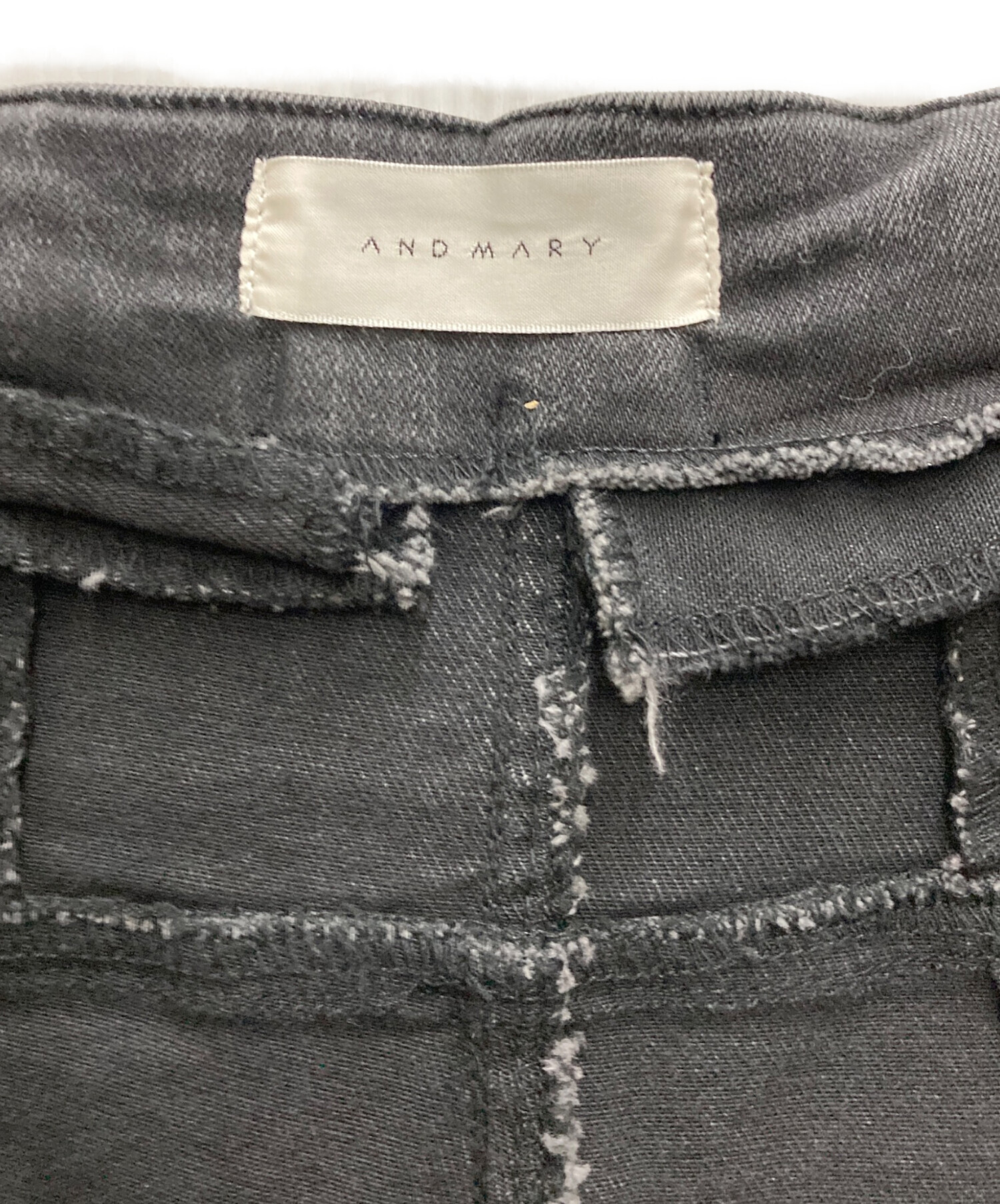 中古・古着通販】ANDMARY (アンドマリー) Ribbon denim allinone