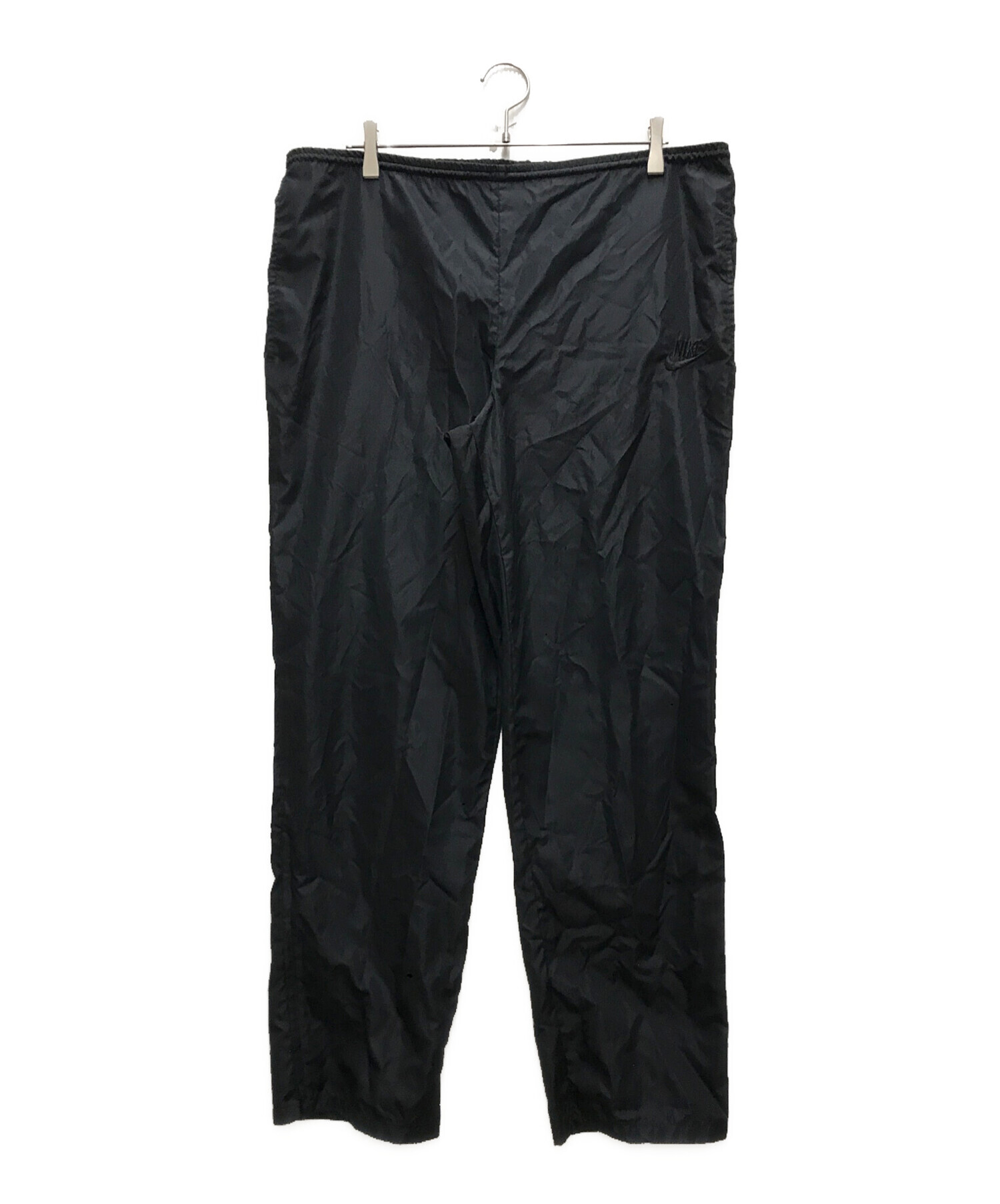 ZIP RIN カーゴ ナイロン パンツ ブラック(メンズ XL)中古 古着 V5073 中古・古着通販】NIKE (ナイキ) 80's 後期 ナイロンパンツ ブラック