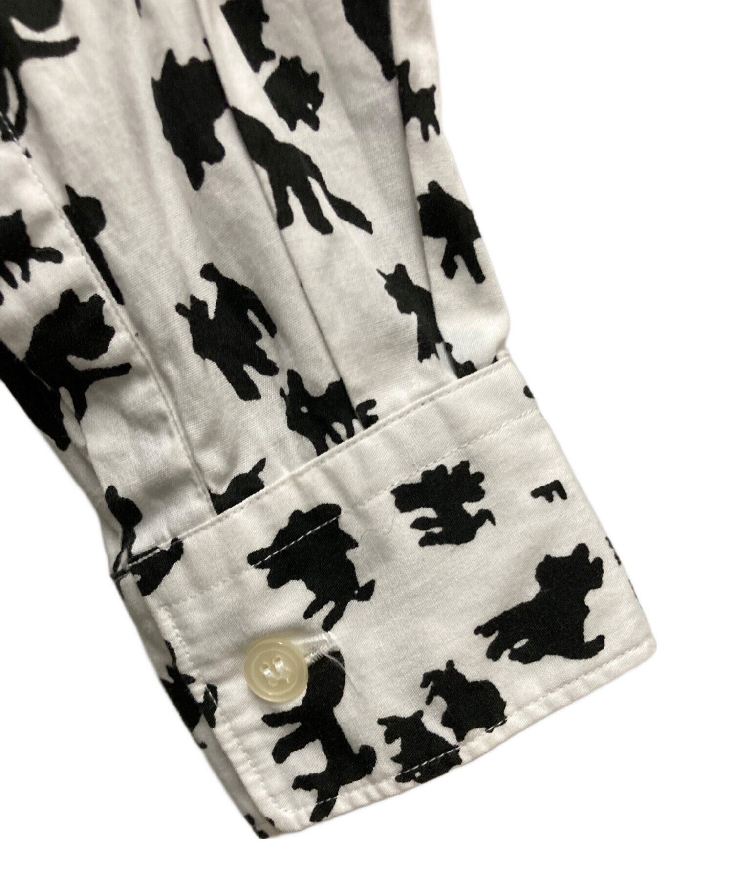 BLACK COMME des GARÇONS 総柄シャツ L 中古・古着通販】BLACK COMME des GARCONS (ブラックコムデギャルソン