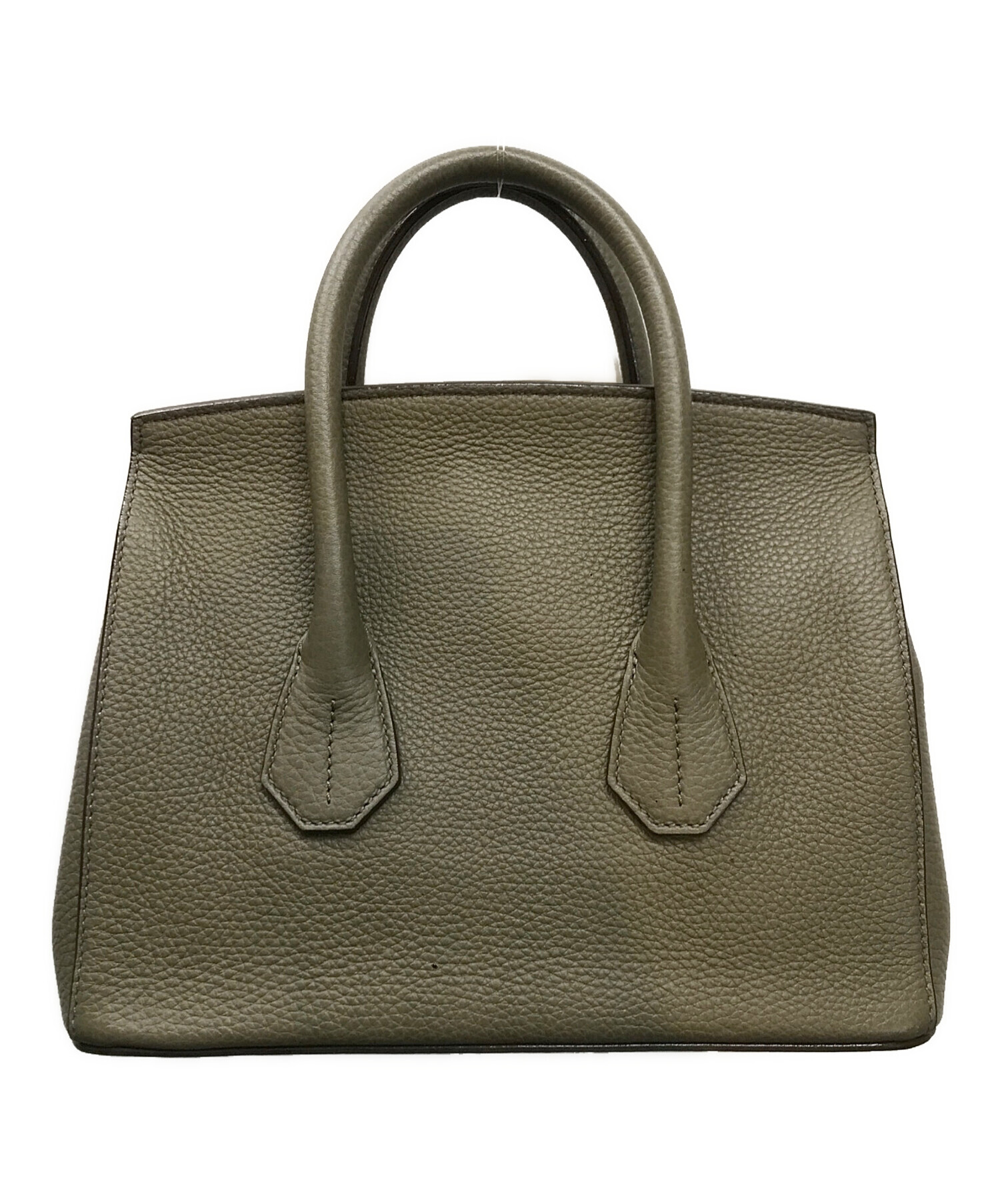 BALLY グレージュ レザー ビジネスバッグ 美品 中古・古着通販】BALLY (バリー) グレージュレザーバッグ グレー