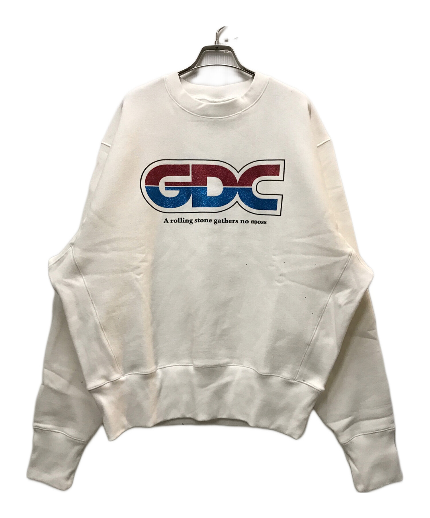 中古・古着通販】GDC (ジーディーシー) trico sweat ホワイト サイズ:L 