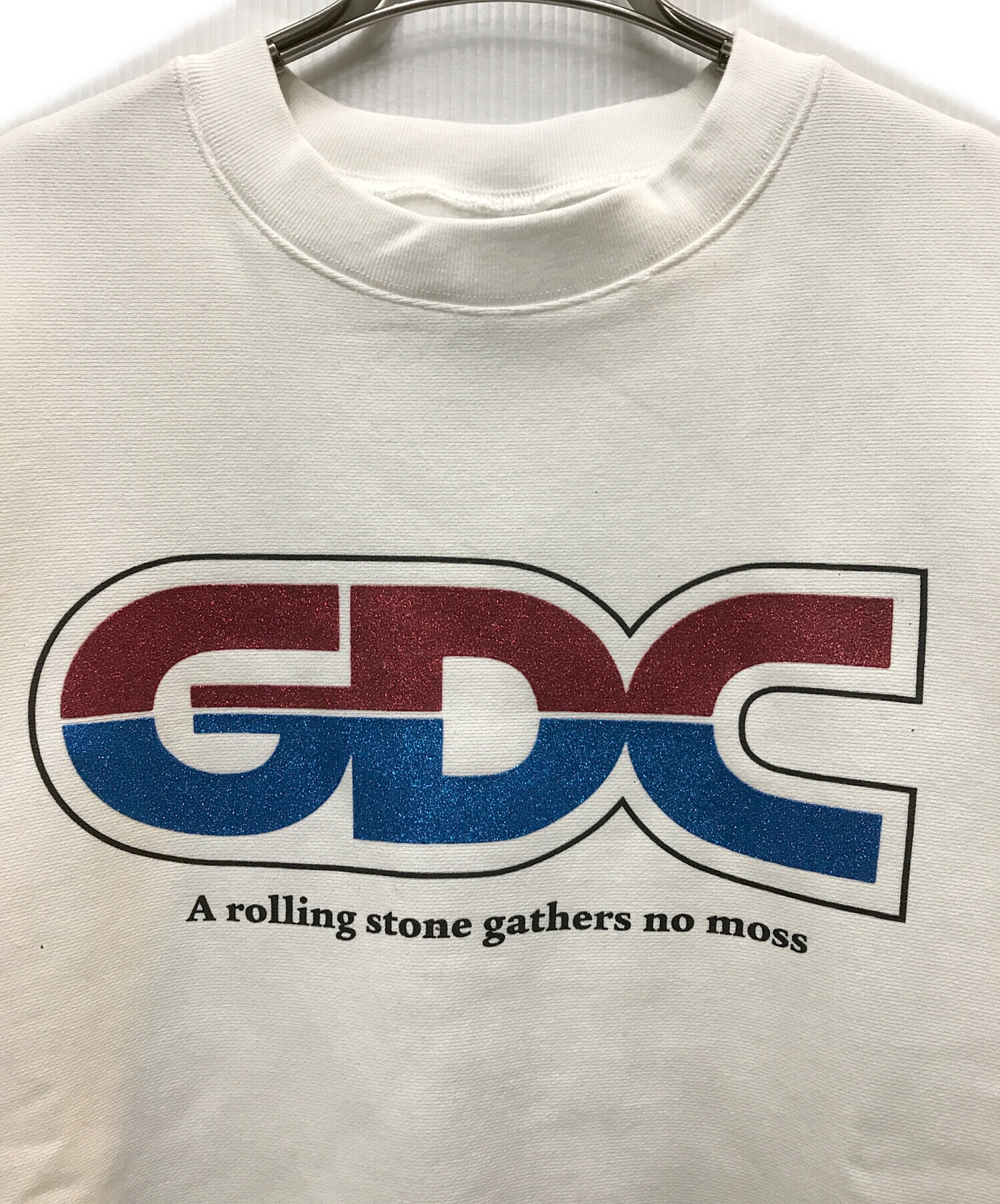 中古・古着通販】GDC (ジーディーシー) trico sweat ホワイト サイズ:L 