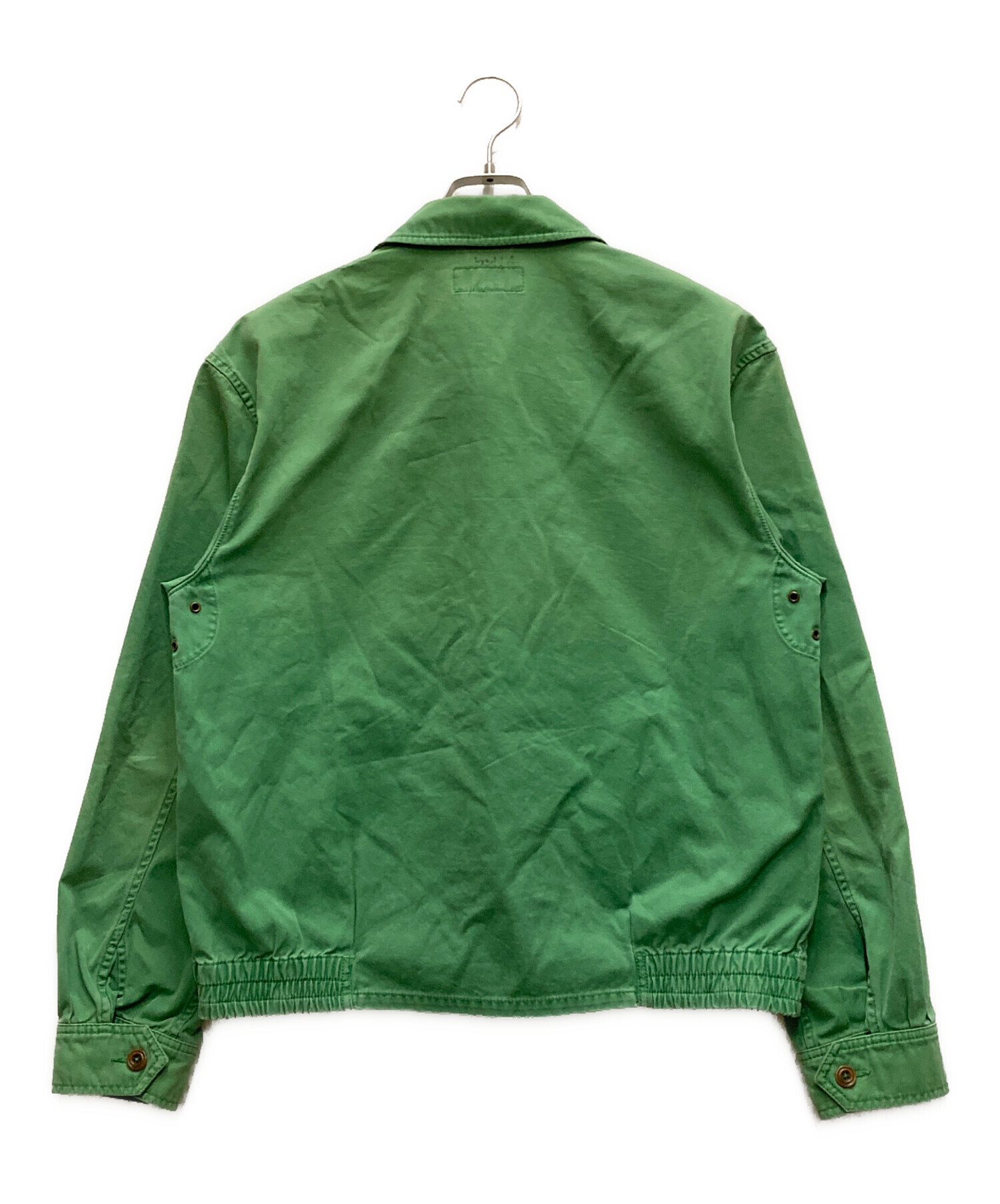 90sPolo Ralph Laurenスイングトップオリーブグリーン USA製 Polo Ralph Lauren COMPANY OLIVE Twill Bi Swing Full Zip