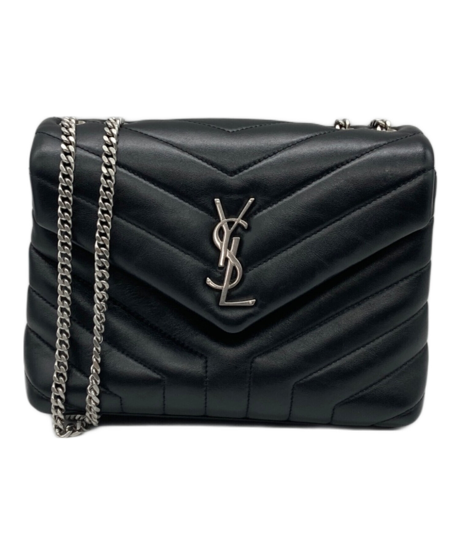 YVES SAINT LAURENT イヴサンローラン LOULOU BAG ルル ミディアム キルティングレザー チェーンショルダーバッグ ブラック ALM5746・0221 サンローラン ルル スモール キルティングレザー ブラック (Saint