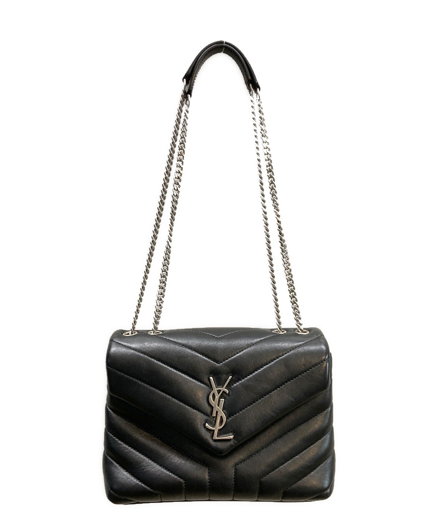 YVES SAINT LAURENT イヴサンローラン LOULOU BAG ルル ミディアム キルティングレザー チェーンショルダーバッグ ブラック ALM5746・0221 中古・古着通販】Yves Saint Laurent (イヴサンローラン) LOULOU【ルル