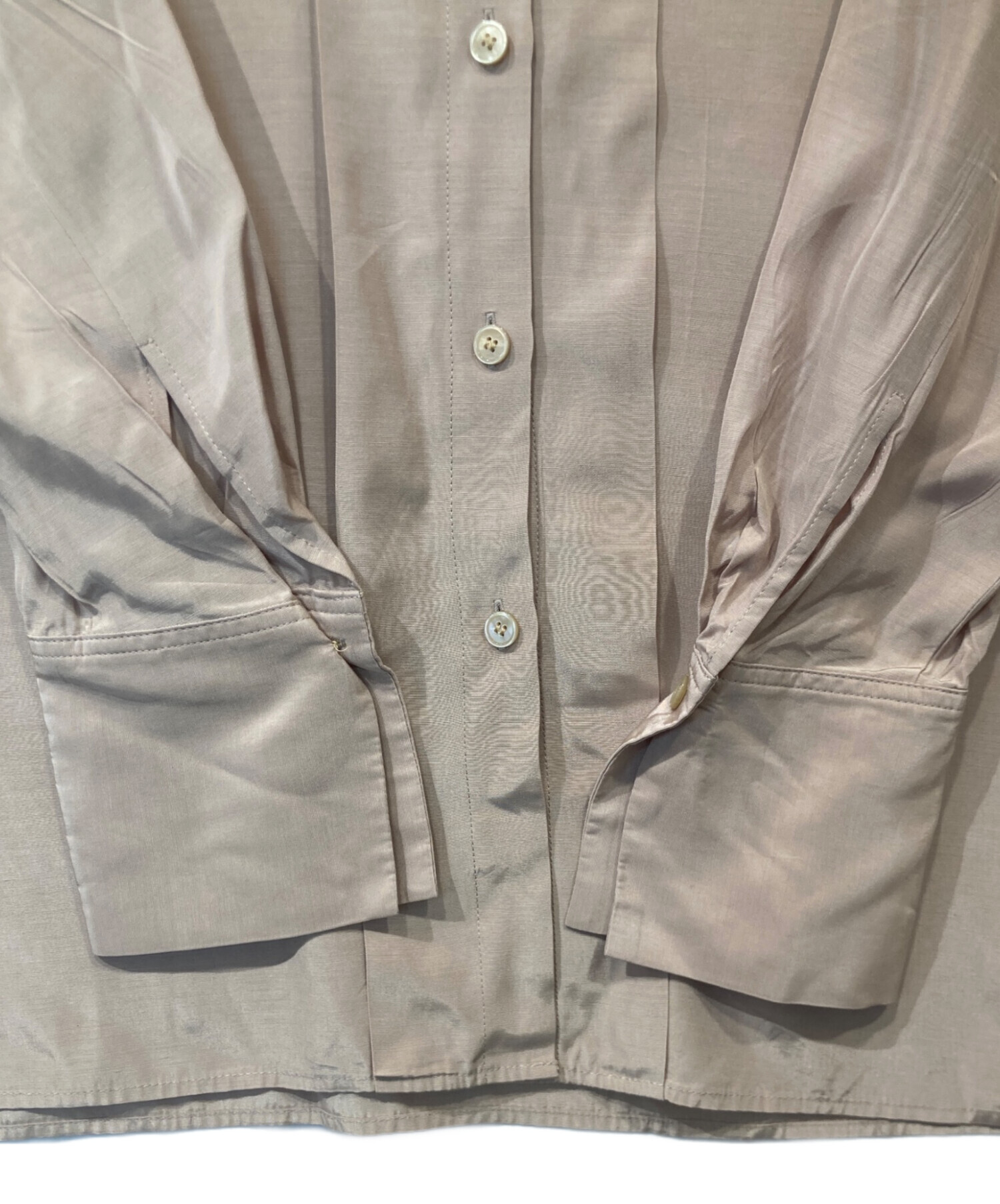 中古・古着通販】IENA (イエナ) ＆NAVY ペプラムブラウス ベージュ