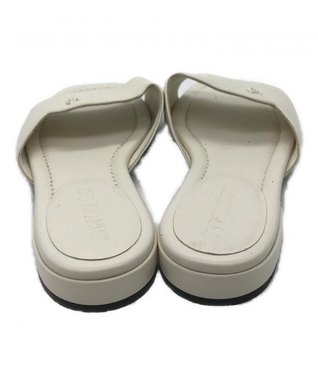 中古・古着通販】JIMMY CHOO (ジミーチュウ) レザーミュールサンダル